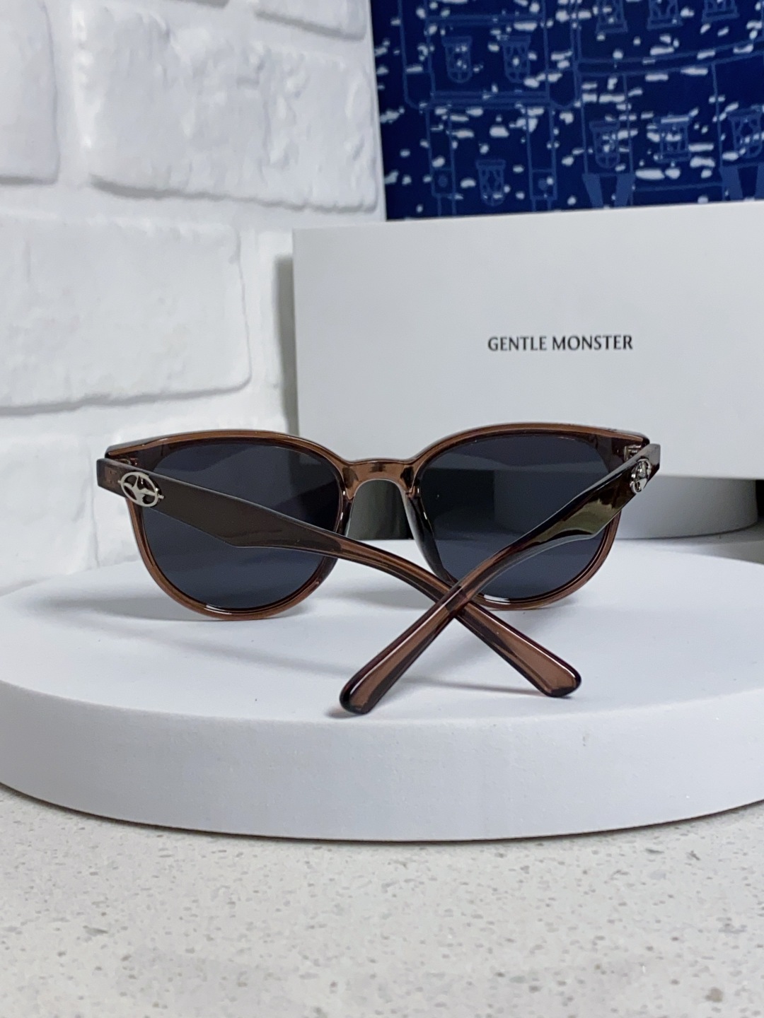 Gentle Moster(GM) 2025新款圆框墨镜女式高端太阳镜防晒防紫外线 唐艺昕同款 型号：T