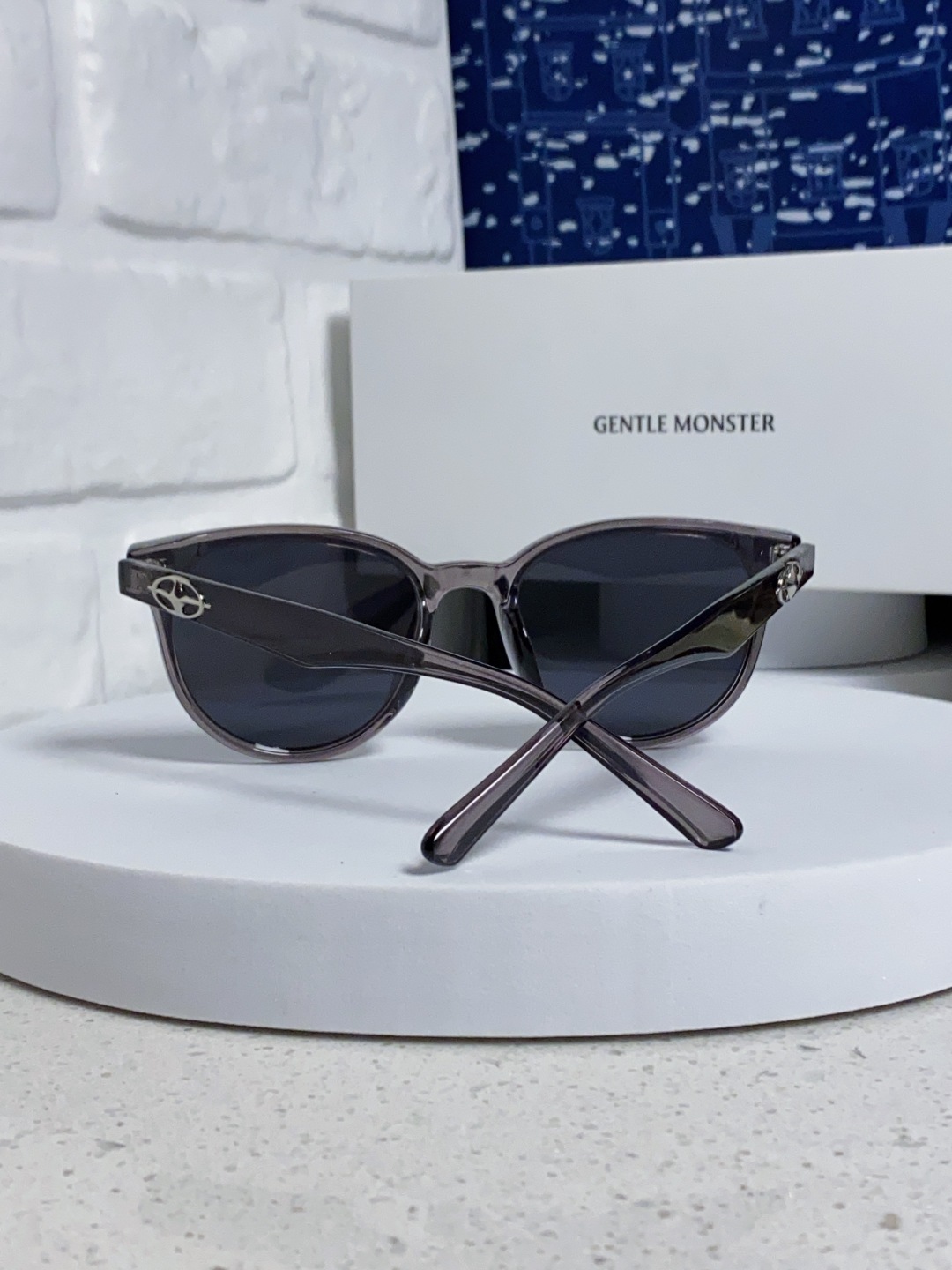 Gentle Moster(GM) 2025新款圆框墨镜女式高端太阳镜防晒防紫外线 唐艺昕同款 型号：T