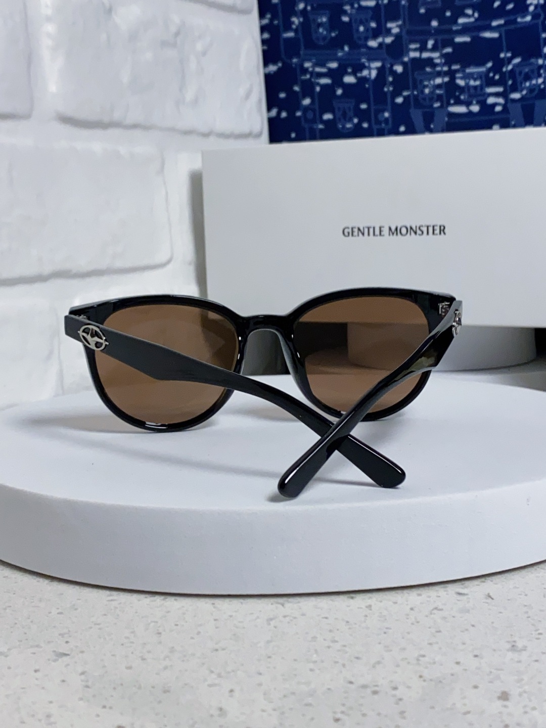 Gentle Moster(GM) 2025新款圆框墨镜女式高端太阳镜防晒防紫外线 唐艺昕同款 型号：T