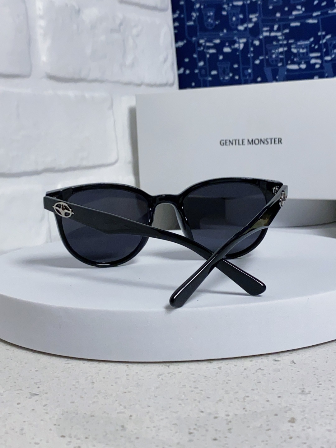 Gentle Moster(GM) 2025新款圆框墨镜女式高端太阳镜防晒防紫外线 唐艺昕同款 型号：T