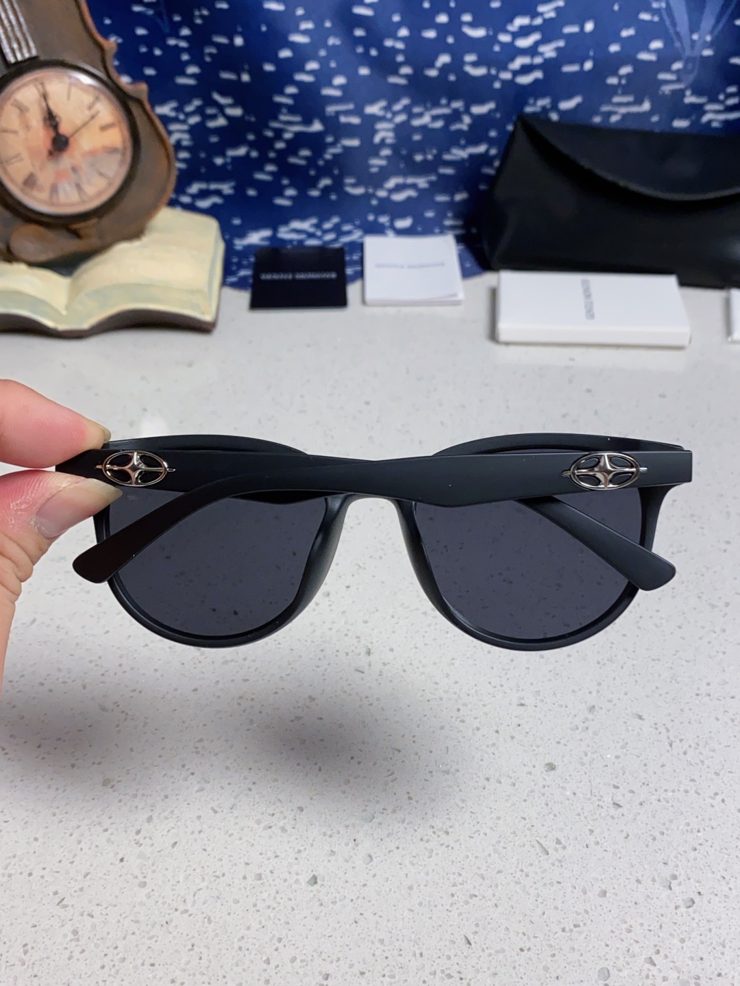 Gentle Moster(GM) 2025新款圆框墨镜女式高端太阳镜防晒防紫外线 唐艺昕同款 型号：T