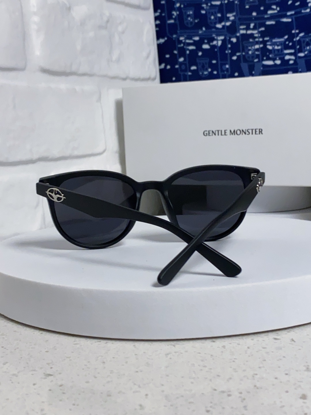 Gentle Moster(GM) 2025新款圆框墨镜女式高端太阳镜防晒防紫外线 唐艺昕同款 型号：T