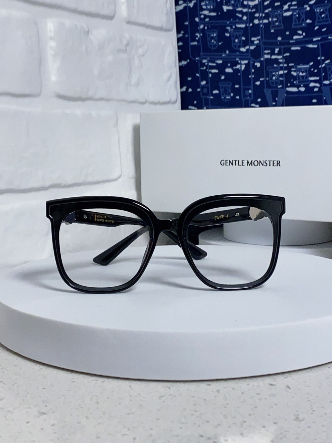 Gentle Moster(GM) 2025新款gm蒙口联名款方框素颜瘦脸潮太阳眼镜 型号：SWIPE4