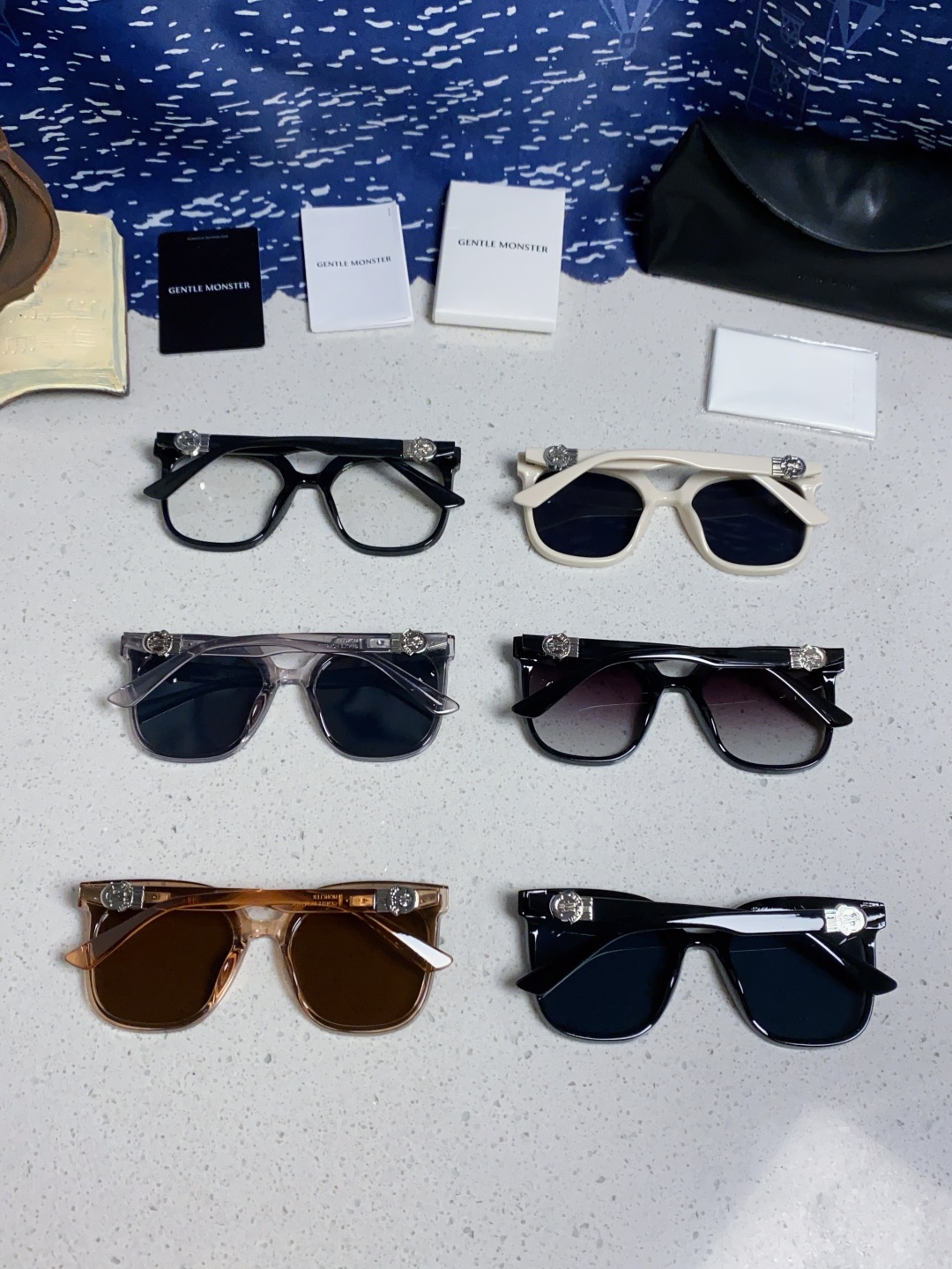 Gentle Moster(GM) 2025新款gm蒙口联名款方框素颜瘦脸潮太阳眼镜 型号：SWIPE4