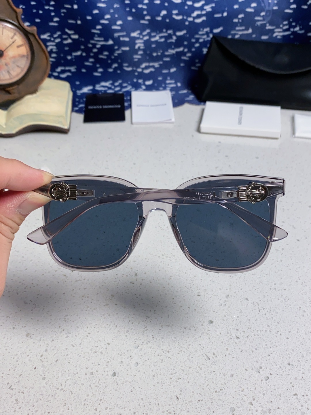 Gentle Moster(GM) 2025新款gm蒙口联名款方框素颜瘦脸潮太阳眼镜 型号：SWIPE4