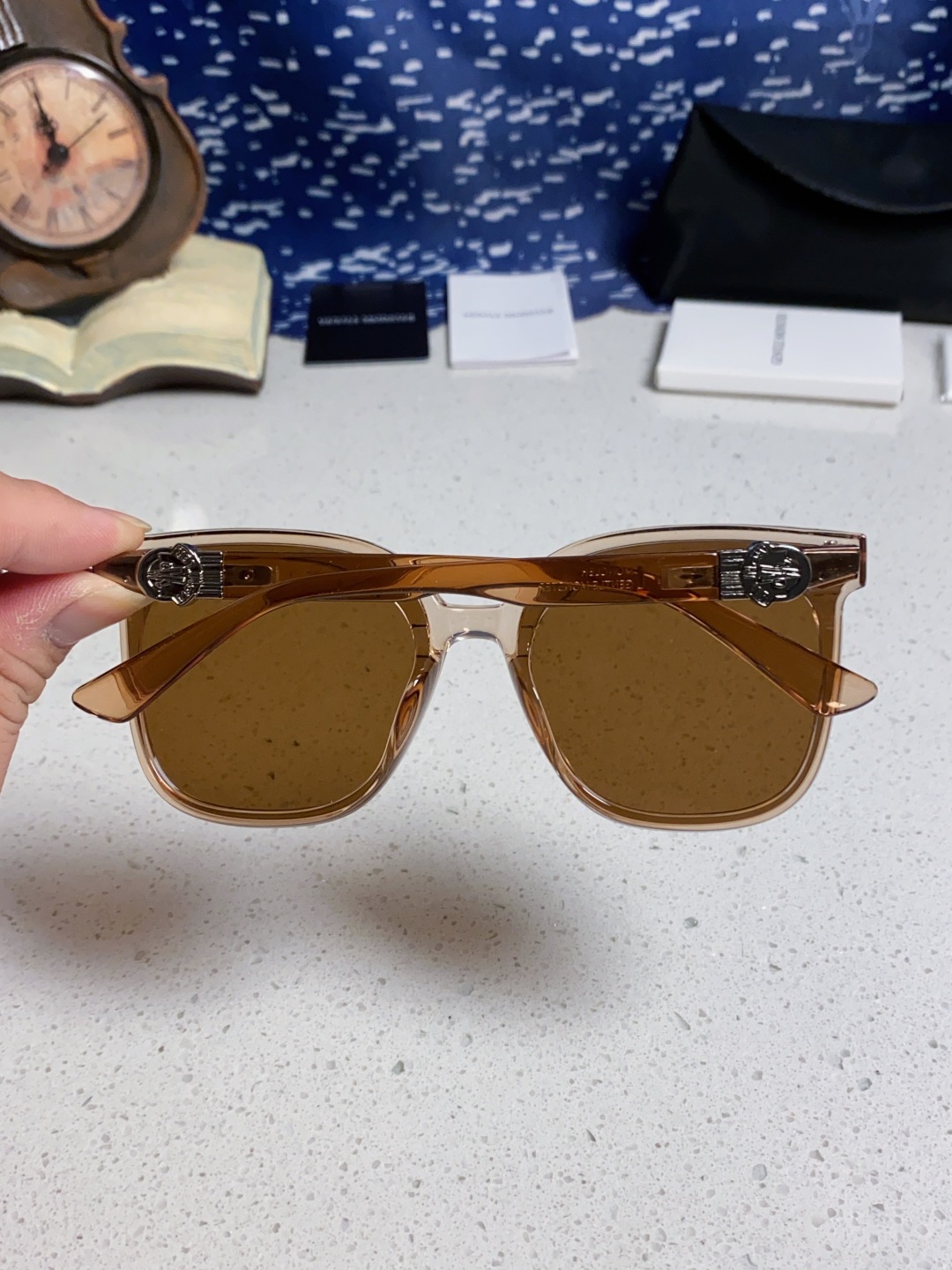 Gentle Moster(GM) 2025新款gm蒙口联名款方框素颜瘦脸潮太阳眼镜 型号：SWIPE4