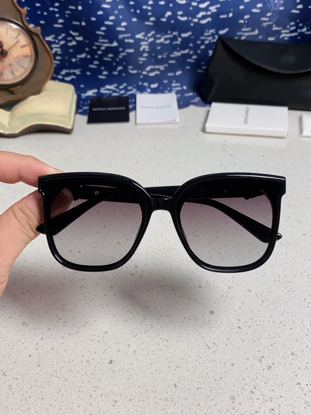 Gentle Moster(GM) 2025新款gm蒙口联名款方框素颜瘦脸潮太阳眼镜 型号：SWIPE4