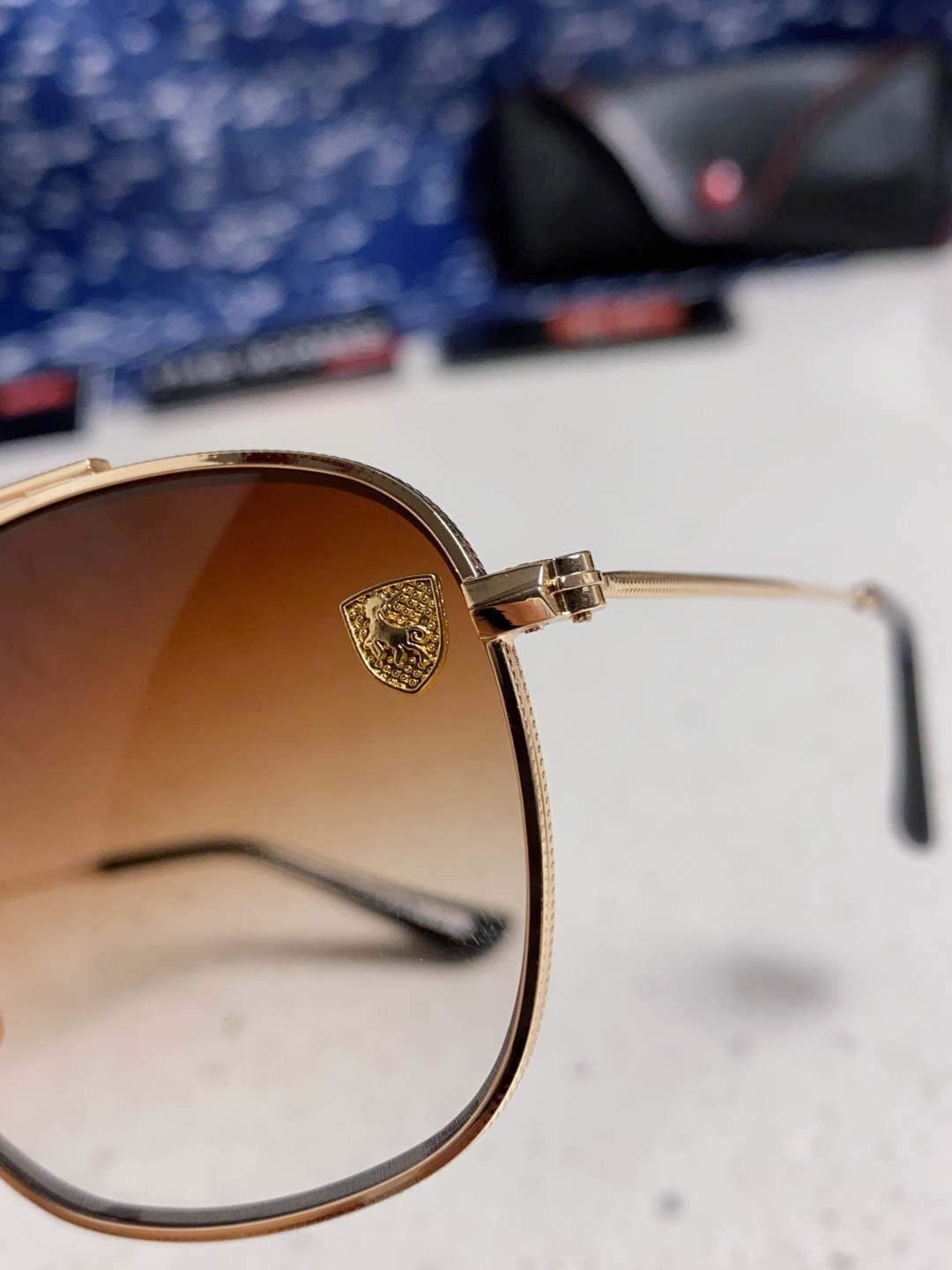 RayBan雷朋&法拉利联名 2025新款双梁小框复古个性 前卫 墨镜潮酷模特款板材高质感物美 RB35