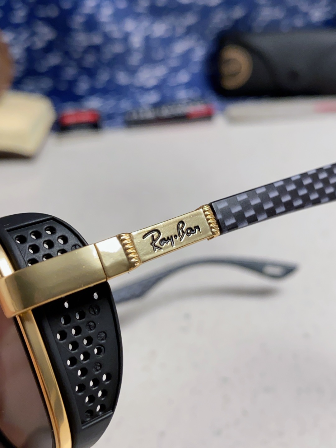 RayBan雷朋 2025新款外贸金属INS风方形时尚个性大框太阳镜个性复古男女潮墨镜 碳纤维 风挡风镜