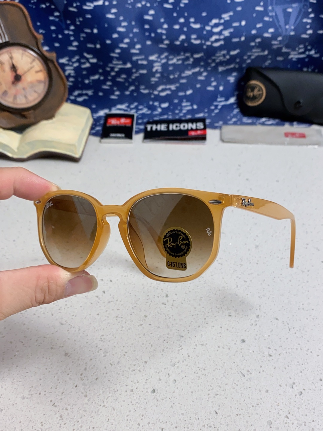 RayBan雷朋 2025新款经典外贸男女玻璃片太阳镜跨境墨镜 高品质板材框 RB4306