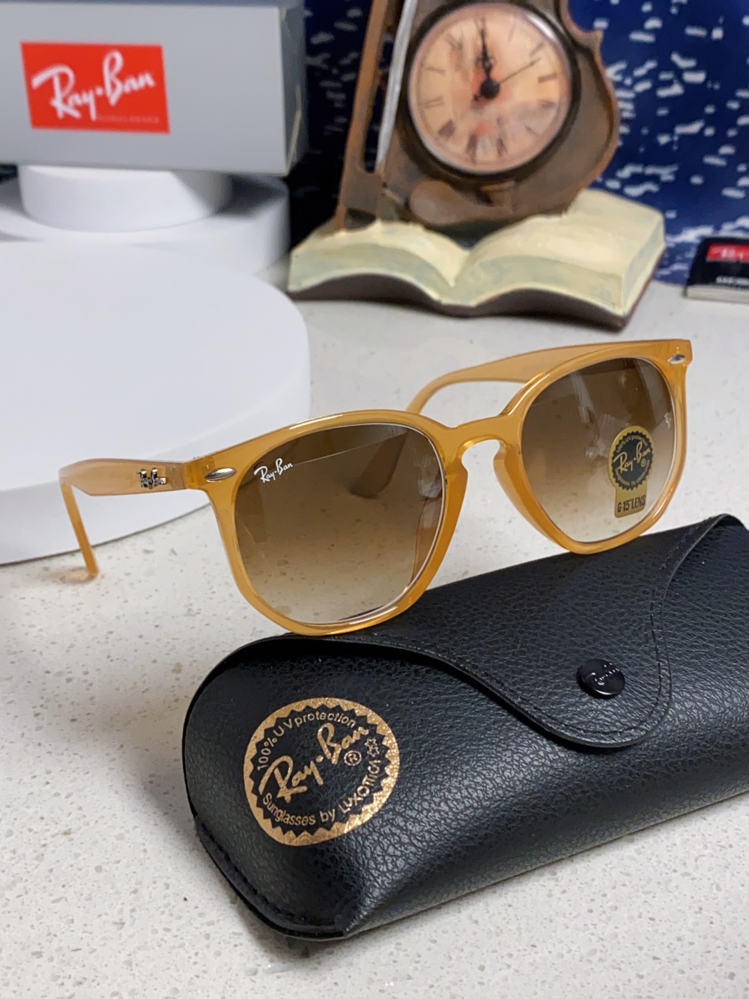 RayBan雷朋 2025新款经典外贸男女玻璃片太阳镜跨境墨镜 高品质板材框 RB4306