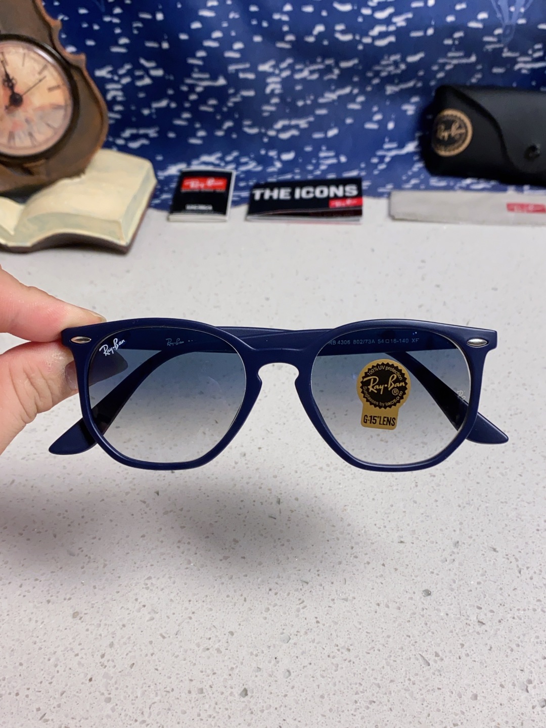 RayBan雷朋 2025新款经典外贸男女玻璃片太阳镜跨境墨镜 高品质板材框 RB4306