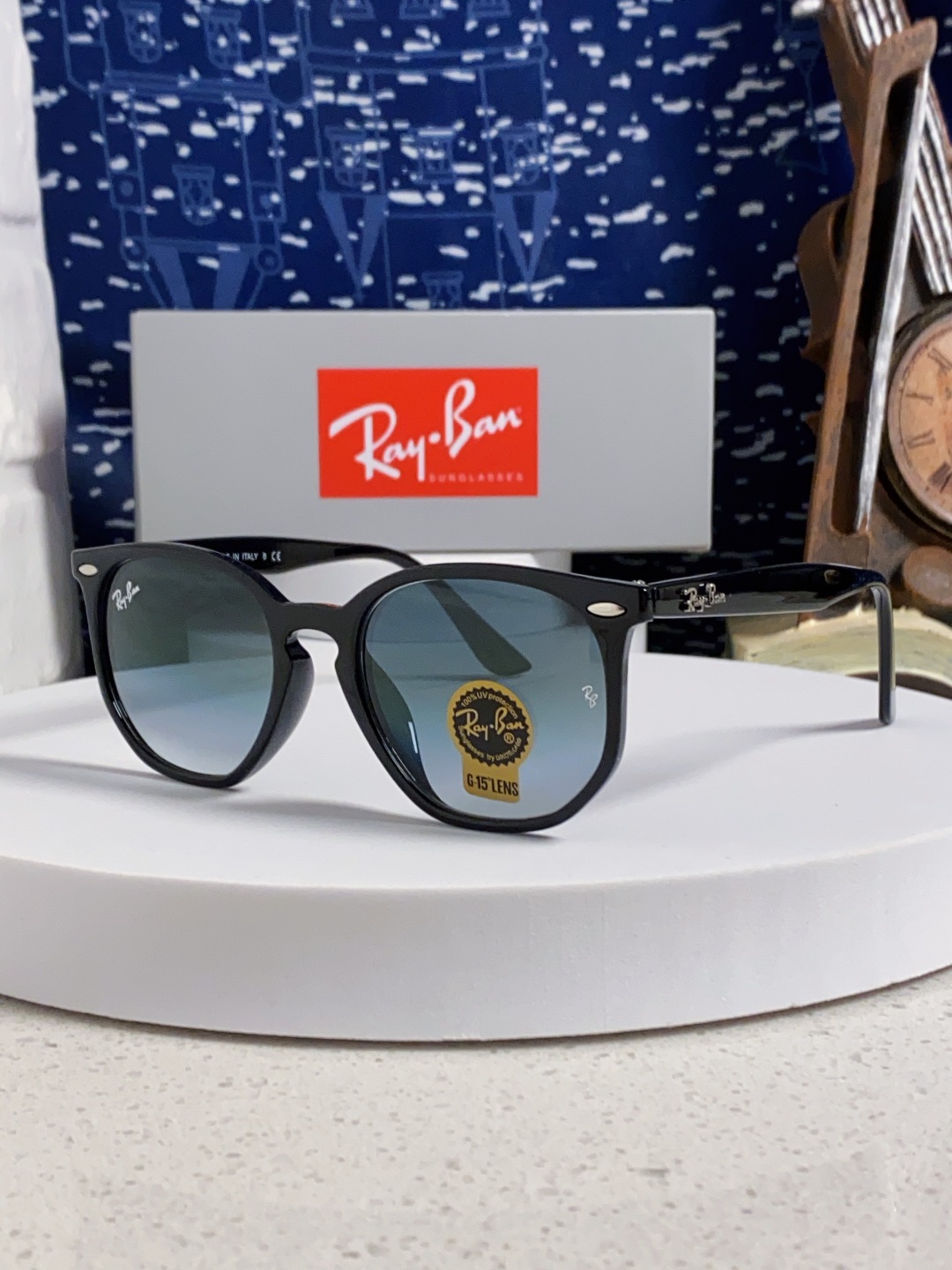 RayBan雷朋 2025新款经典外贸男女玻璃片太阳镜跨境墨镜 高品质板材框 RB4306