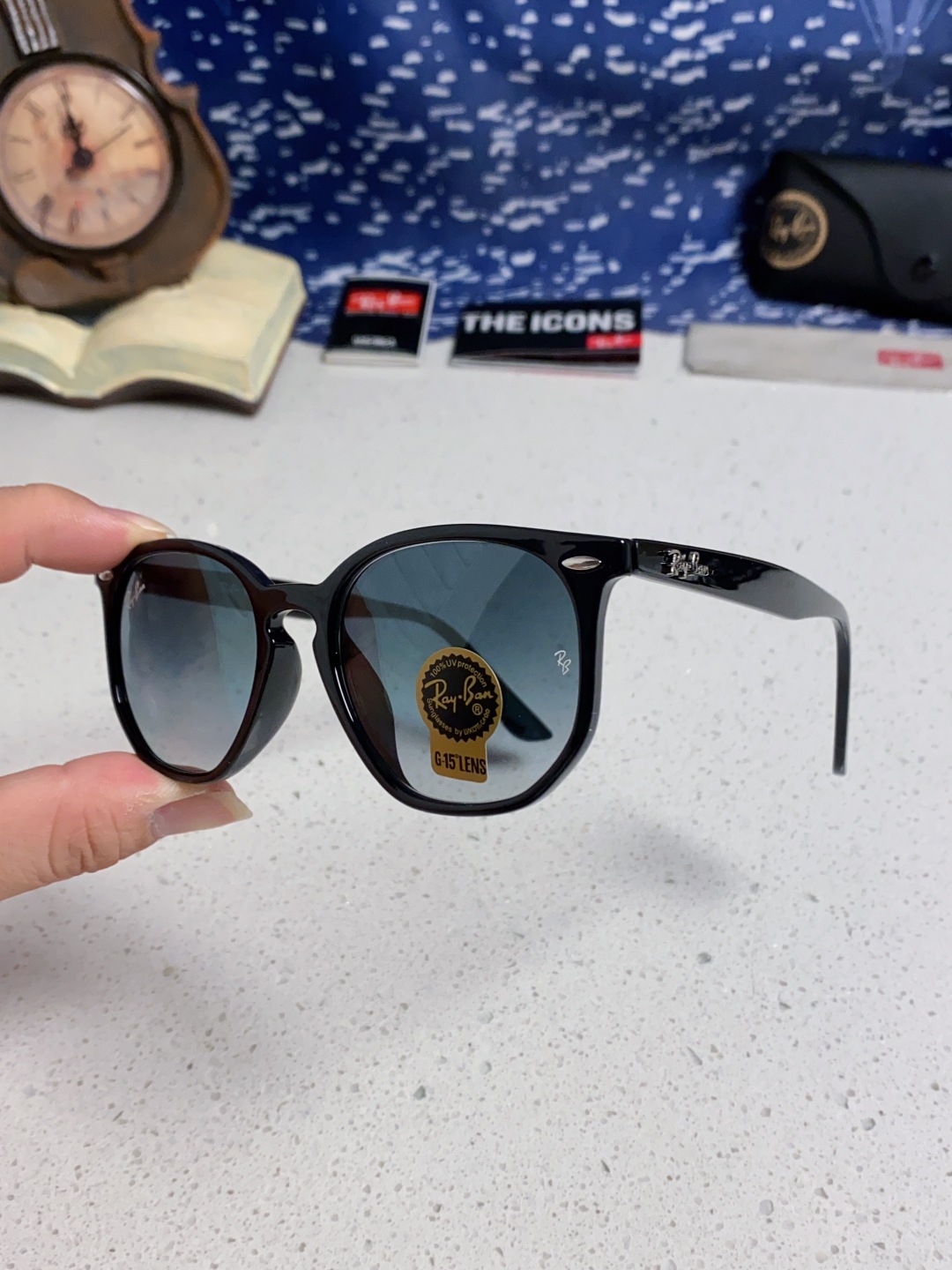 RayBan雷朋 2025新款经典外贸男女玻璃片太阳镜跨境墨镜 高品质板材框 RB4306