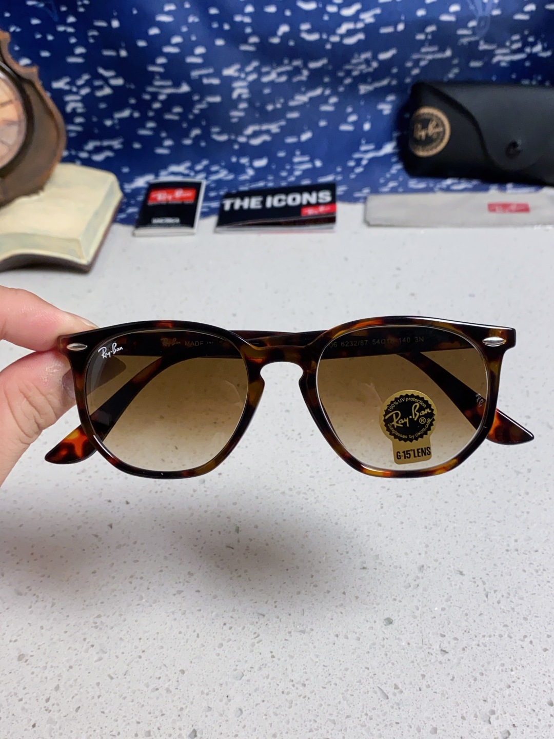 RayBan雷朋 2025新款经典外贸男女玻璃片太阳镜跨境墨镜 高品质板材框 RB4306