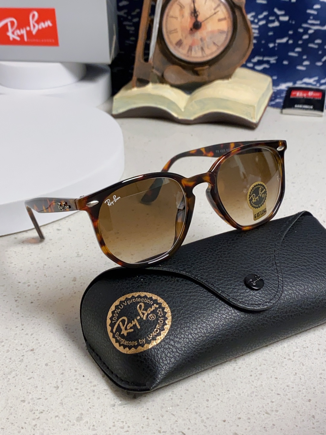 RayBan雷朋 2025新款经典外贸男女玻璃片太阳镜跨境墨镜 高品质板材框 RB4306