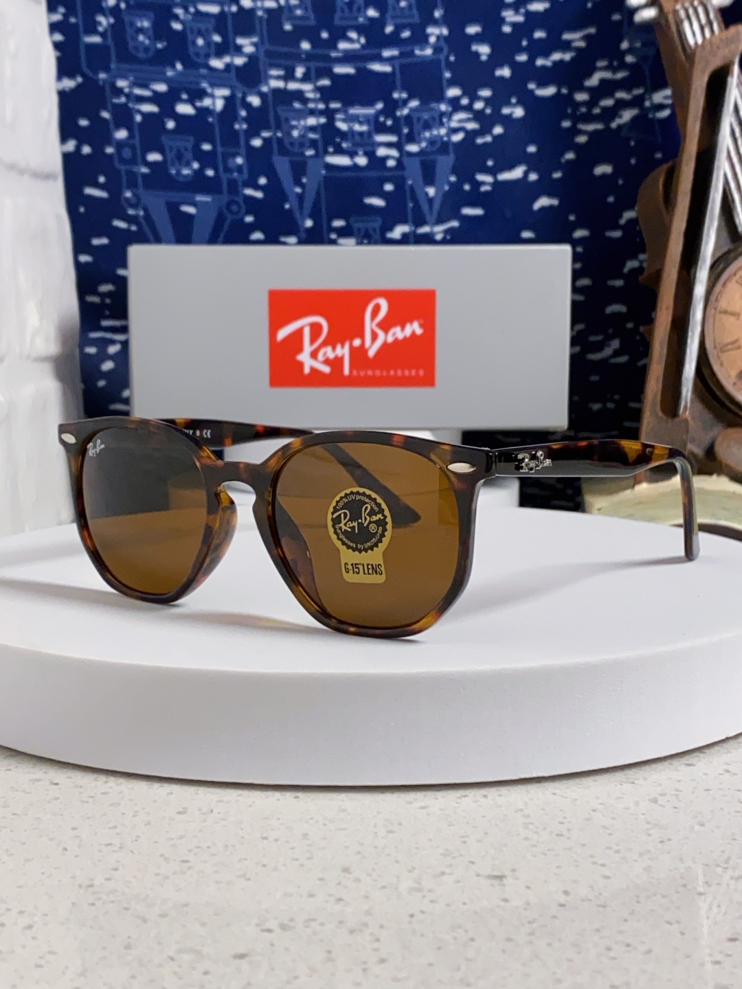 RayBan雷朋 2025新款经典外贸男女玻璃片太阳镜跨境墨镜 高品质板材框 RB4306