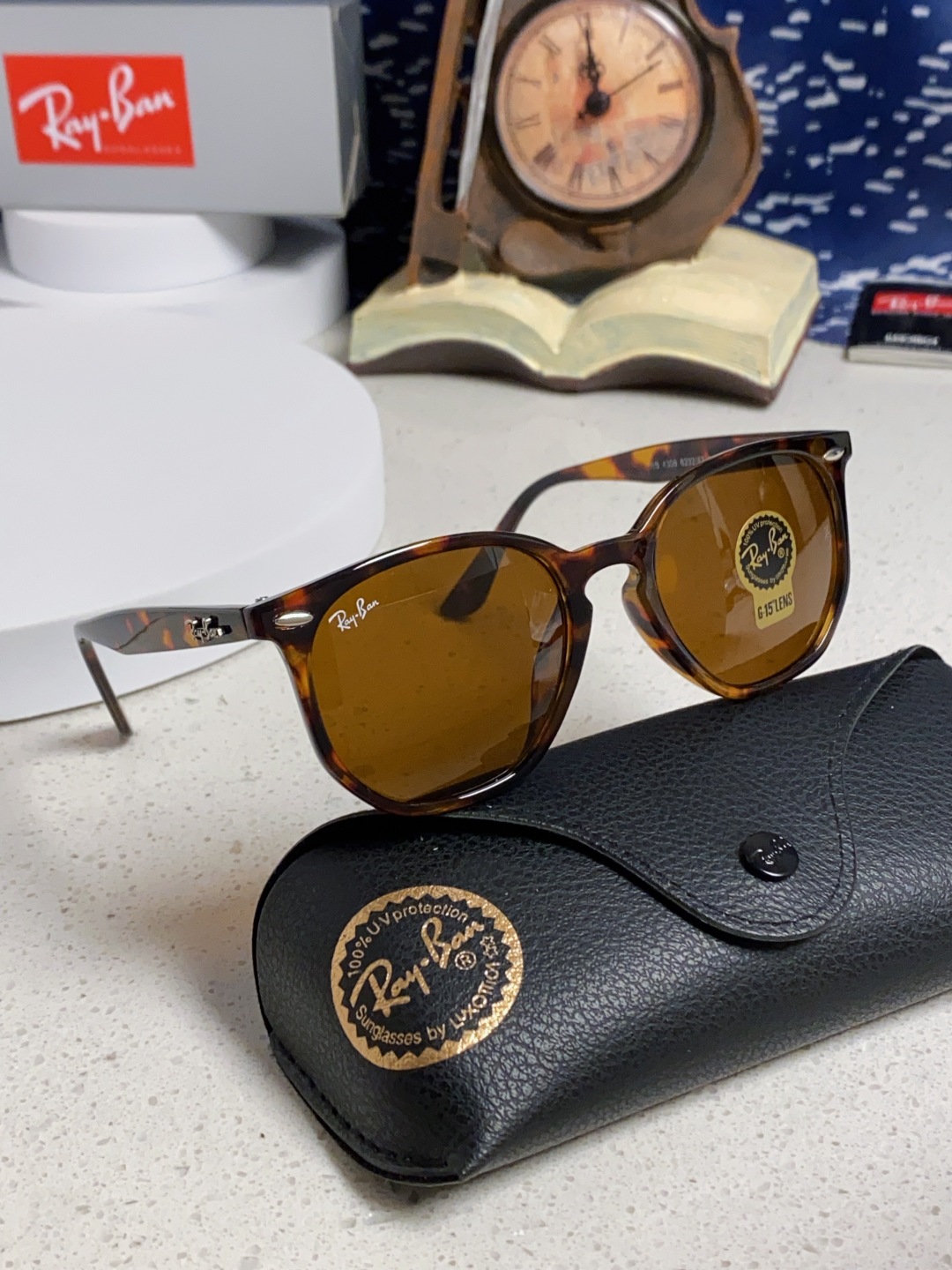 RayBan雷朋 2025新款经典外贸男女玻璃片太阳镜跨境墨镜 高品质板材框 RB4306