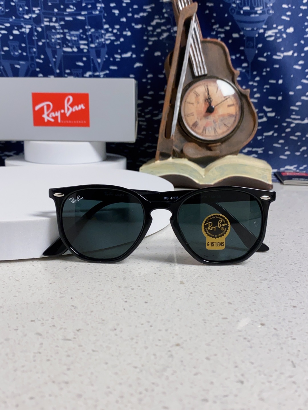 RayBan雷朋 2025新款经典外贸男女玻璃片太阳镜跨境墨镜 高品质板材框 RB4306
