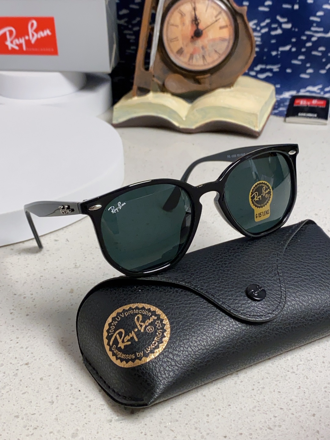 RayBan雷朋 2025新款经典外贸男女玻璃片太阳镜跨境墨镜 高品质板材框 RB4306