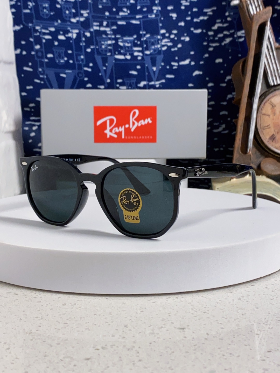 RayBan雷朋 2025新款经典外贸男女玻璃片太阳镜跨境墨镜 高品质板材框 RB4306