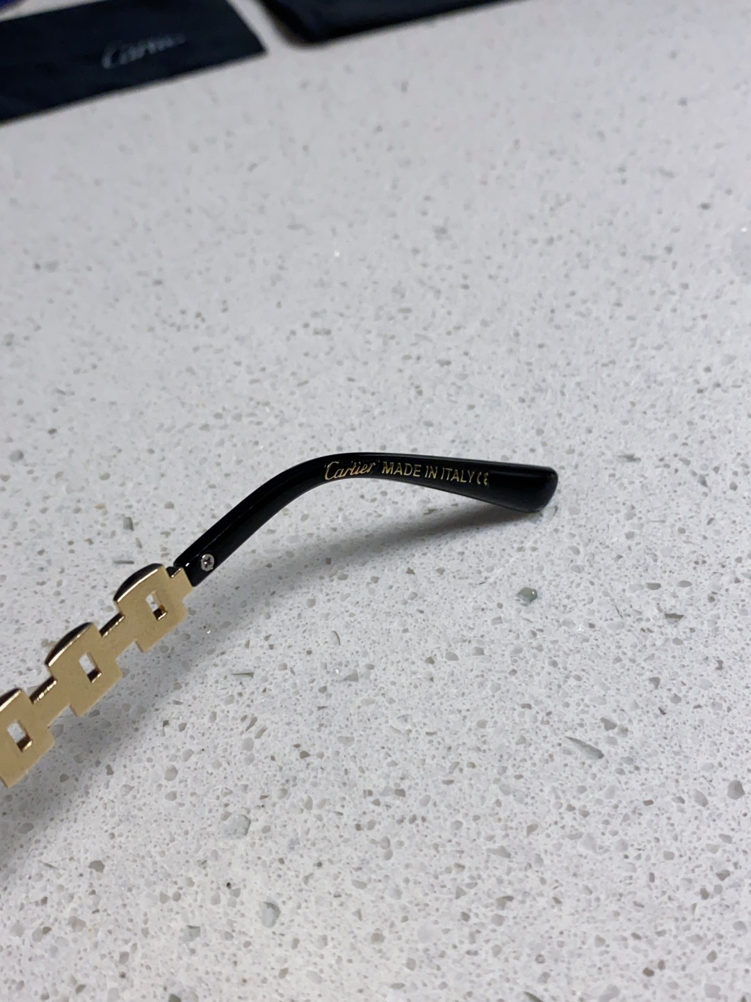 Cartier卡地亚 2025新款欧美复古方形无框切边墨镜女潮时尚气质街拍凹造型显瘦太阳眼镜