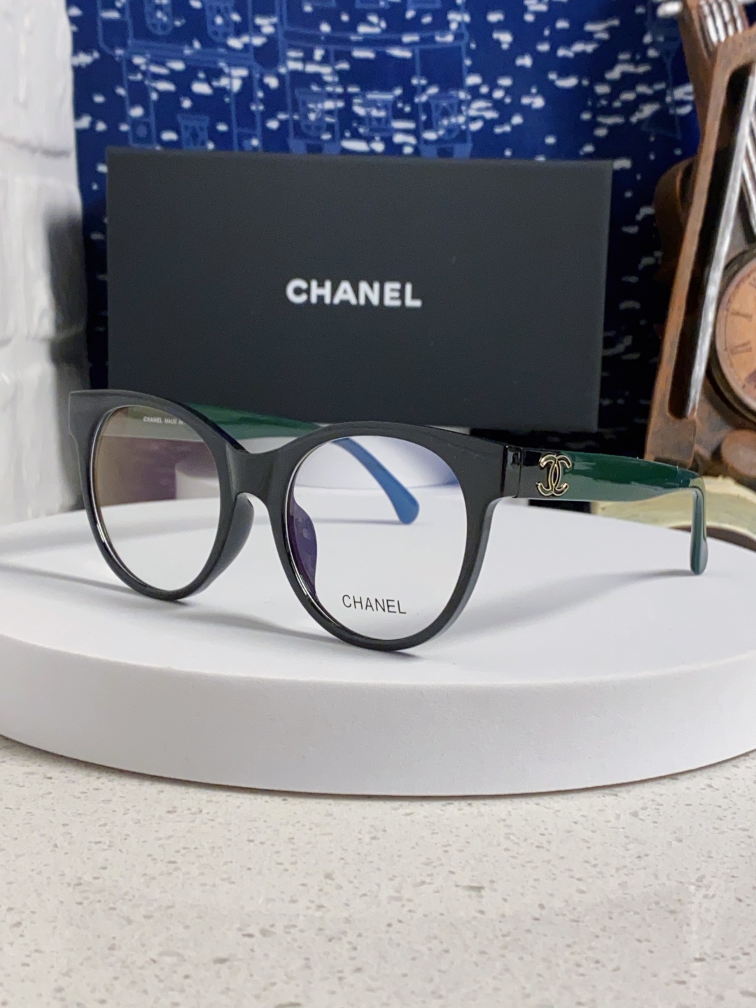 Chanel香奈儿 2025新款人气王千金大小姐香奶奶素颜神器黑框近视眼镜女士 可配度数