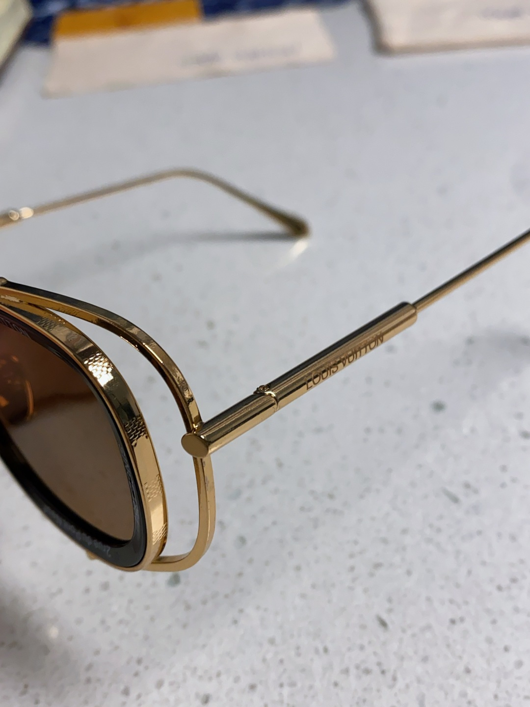 LouisVuitton路易威登 2025新款欧美男女圆框LV个性复古太阳眼欧洲站小红书前卫镂空防晒墨镜