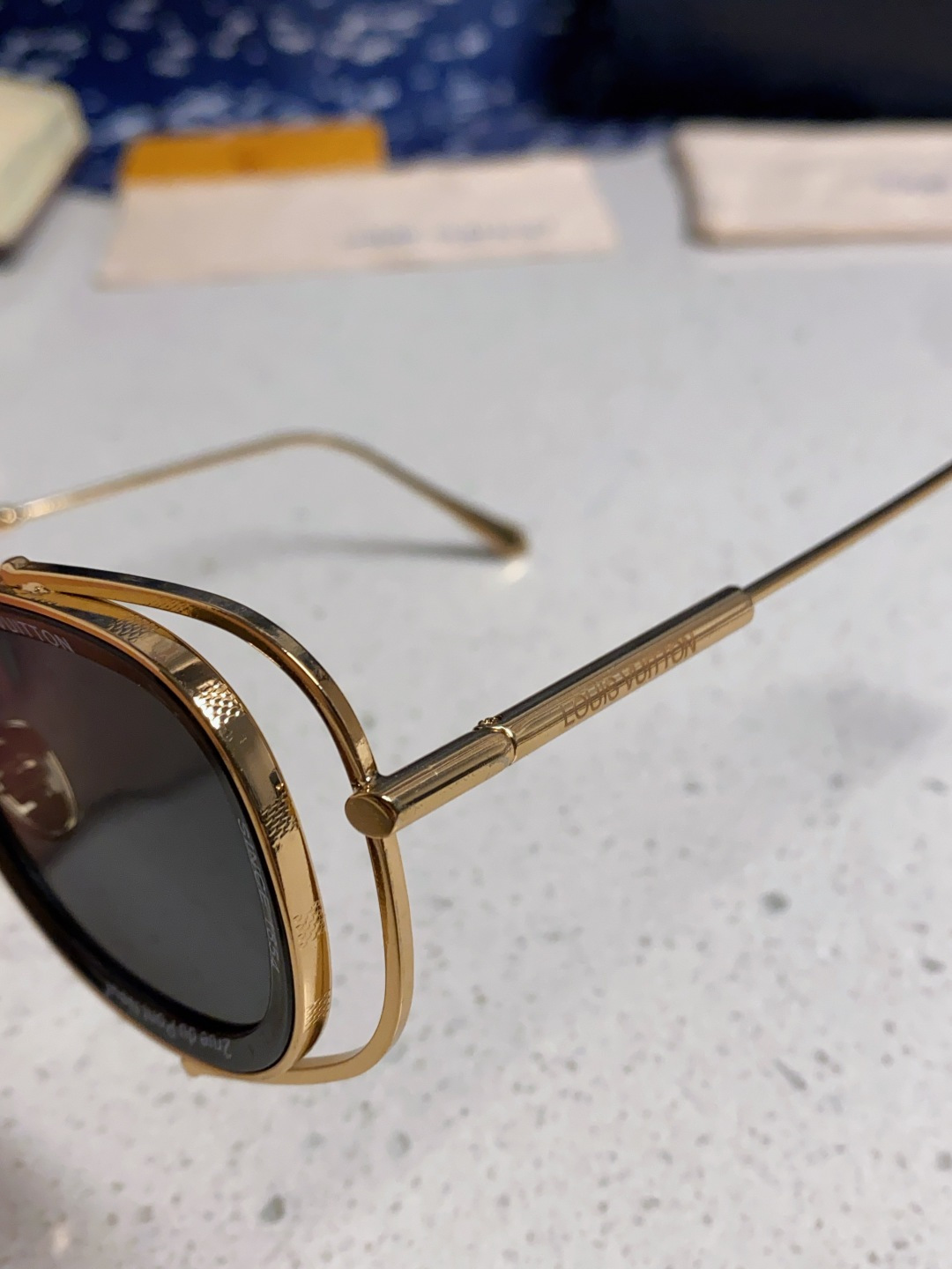 LouisVuitton路易威登 2025新款欧美男女圆框LV个性复古太阳眼欧洲站小红书前卫镂空防晒墨镜