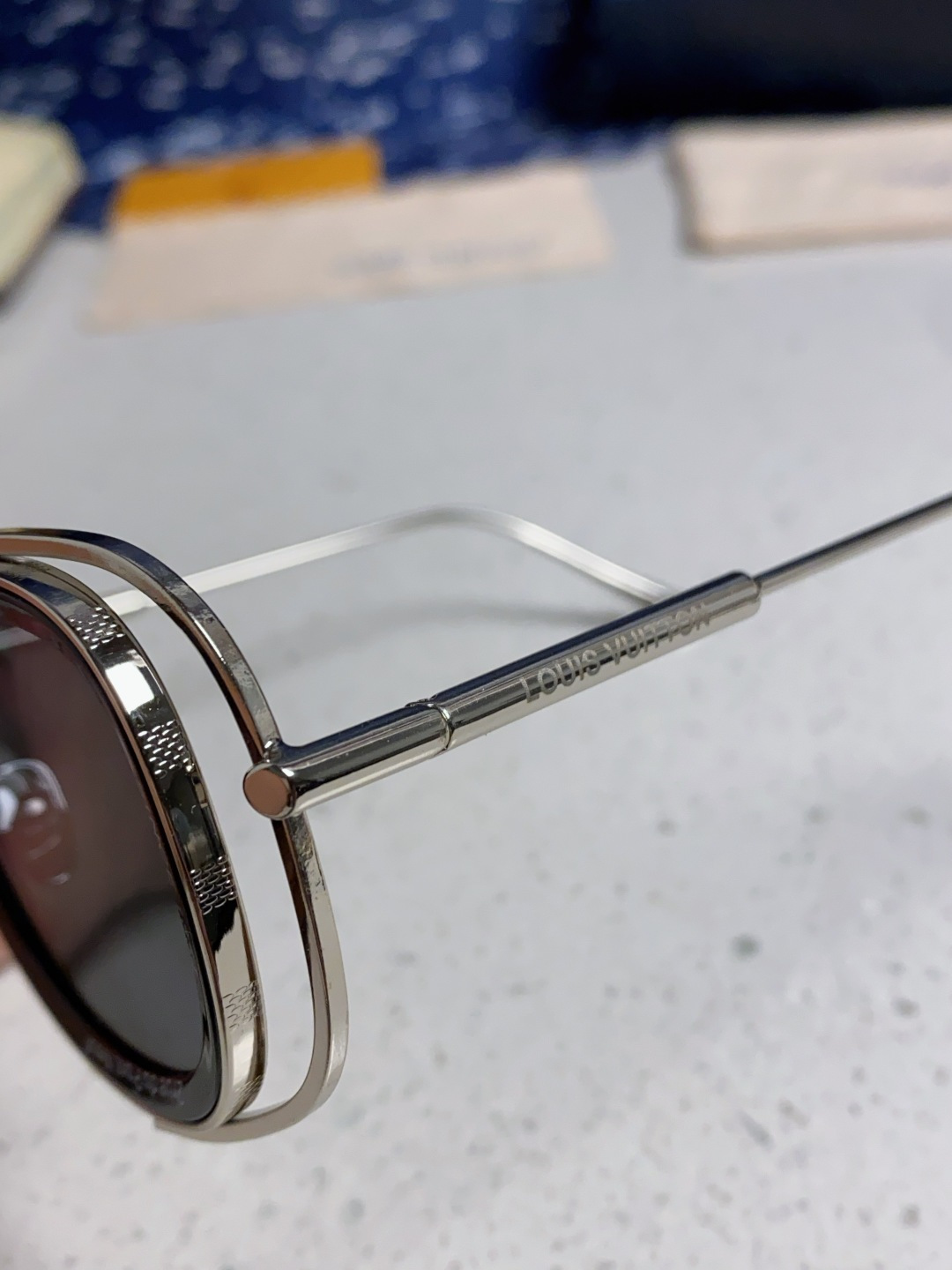 LouisVuitton路易威登 2025新款欧美男女圆框LV个性复古太阳眼欧洲站小红书前卫镂空防晒墨镜