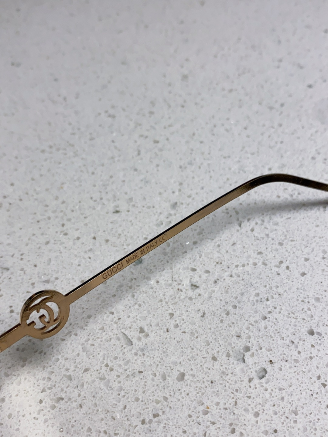 Gucci古奇 2025新款方形珍珠金属太阳镜女 无框复古墨镜新款潮流个性