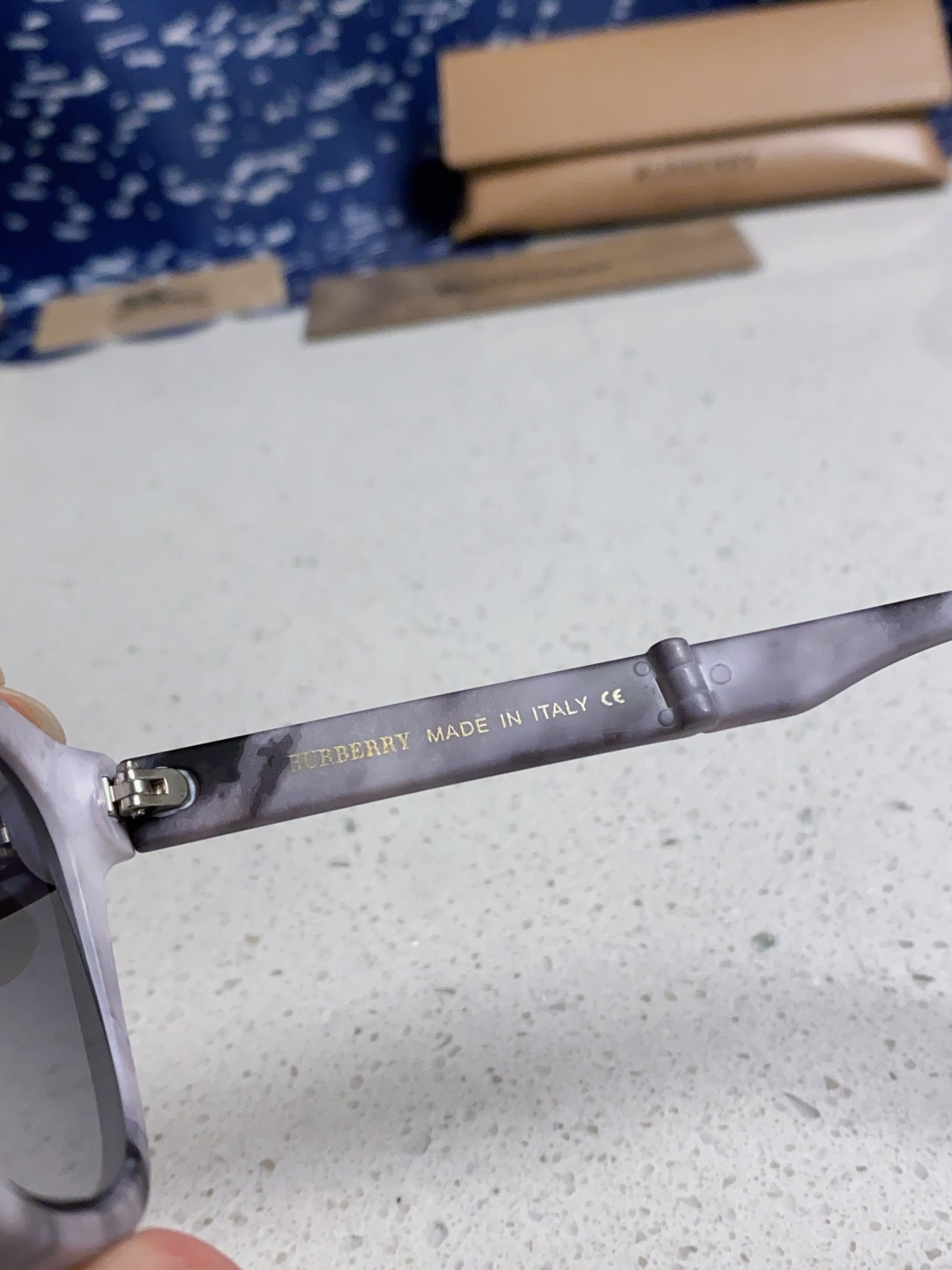 Burberry巴宝莉 2025新款潮牌太阳眼镜男女通用款太阳镜墨镜高品质折叠眼镜 口袋眼镜