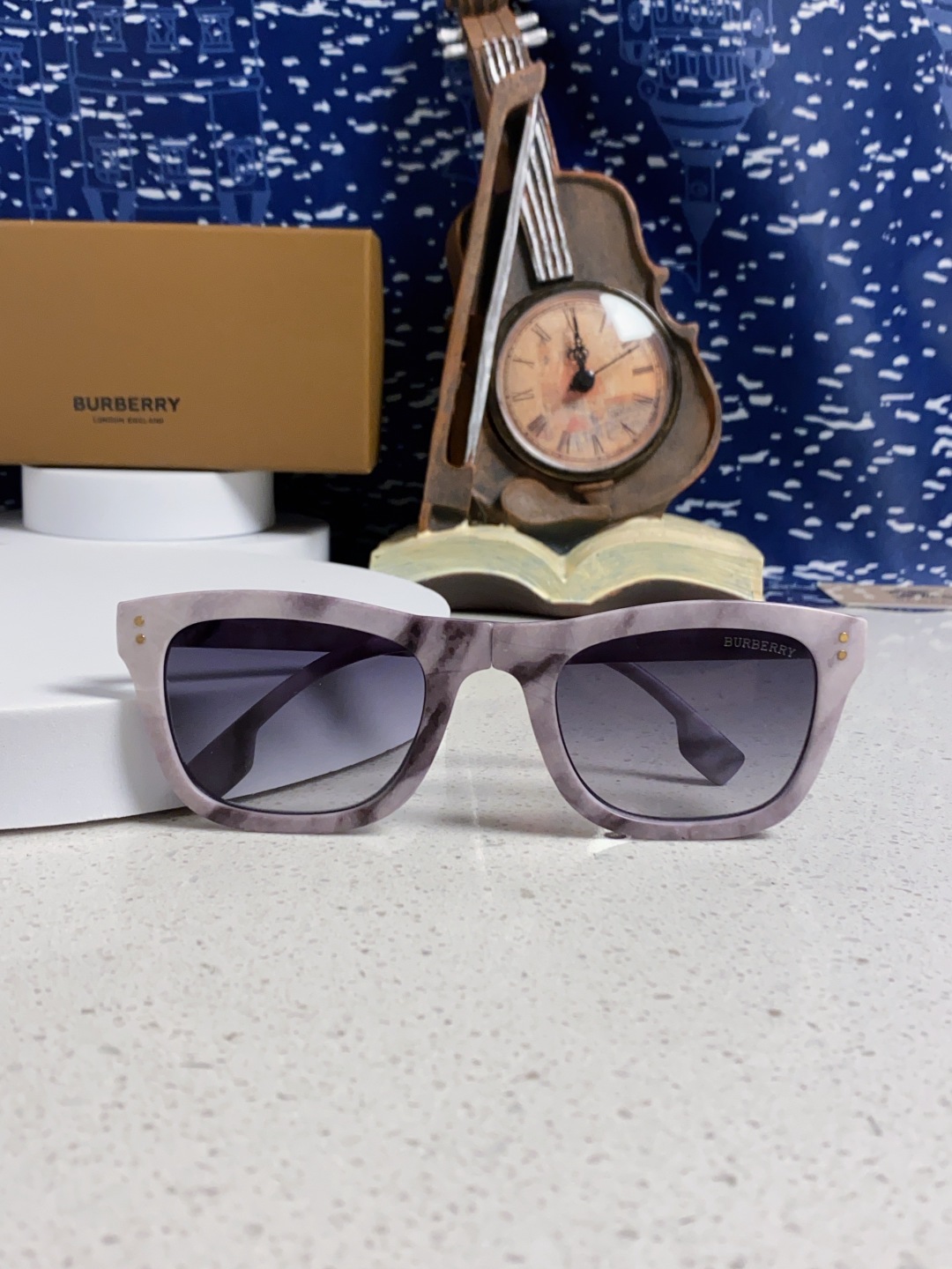 Burberry巴宝莉 2025新款潮牌太阳眼镜男女通用款太阳镜墨镜高品质折叠眼镜 口袋眼镜