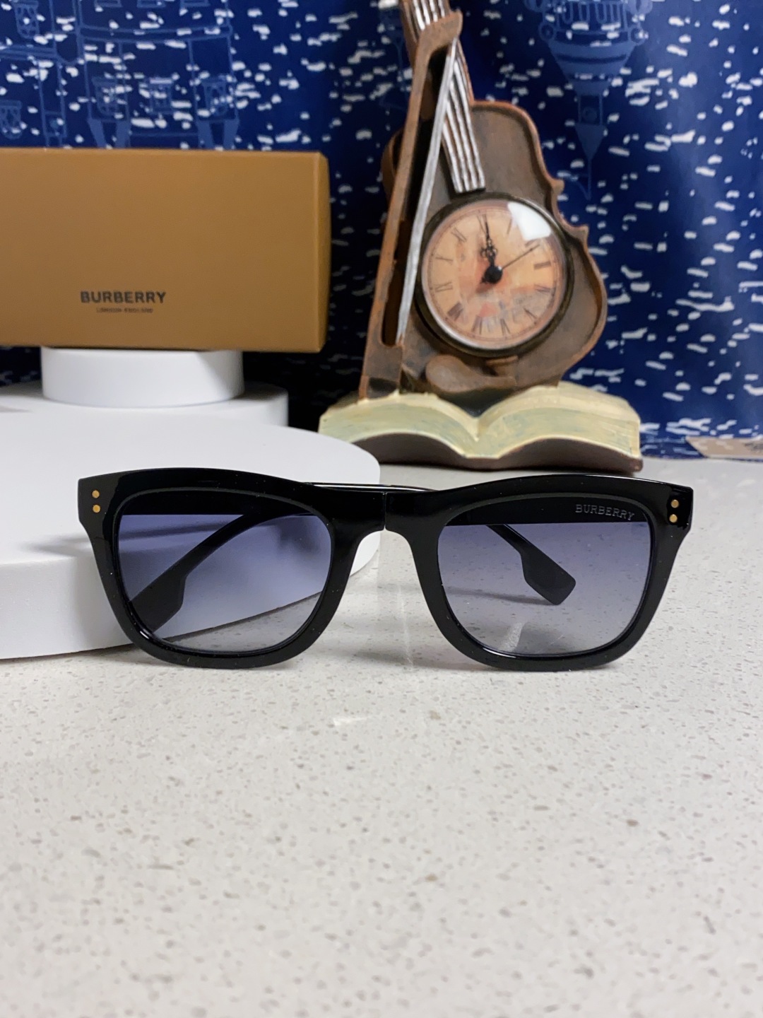 Burberry巴宝莉 2025新款潮牌太阳眼镜男女通用款太阳镜墨镜高品质折叠眼镜 口袋眼镜