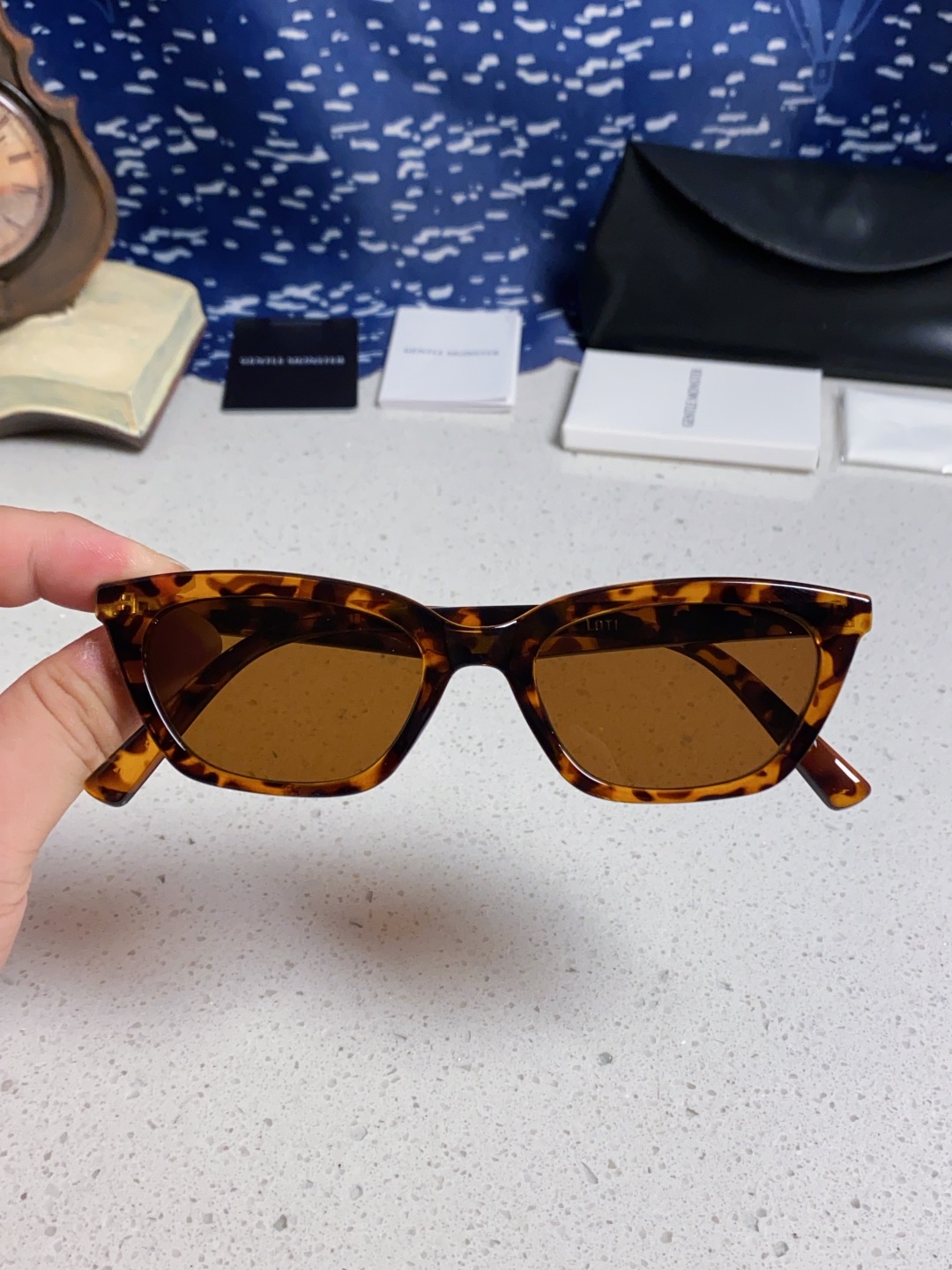 Gentle Moster(GM) Gm猫眼素颜平光镜女防蓝光学生近视眼镜 有度数眼镜框圆脸显瘦 型号：