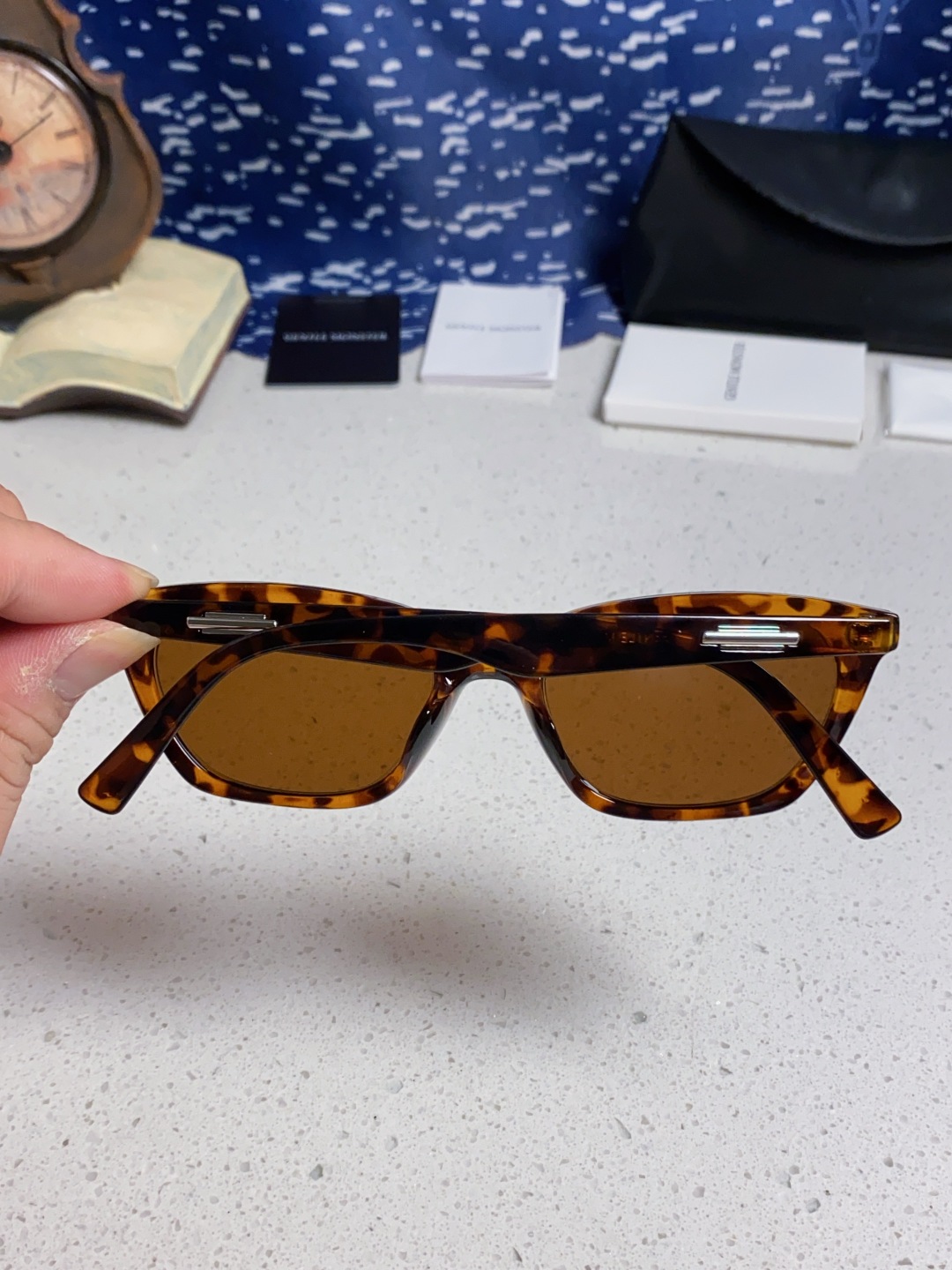 Gentle Moster(GM) Gm猫眼素颜平光镜女防蓝光学生近视眼镜 有度数眼镜框圆脸显瘦 型号：