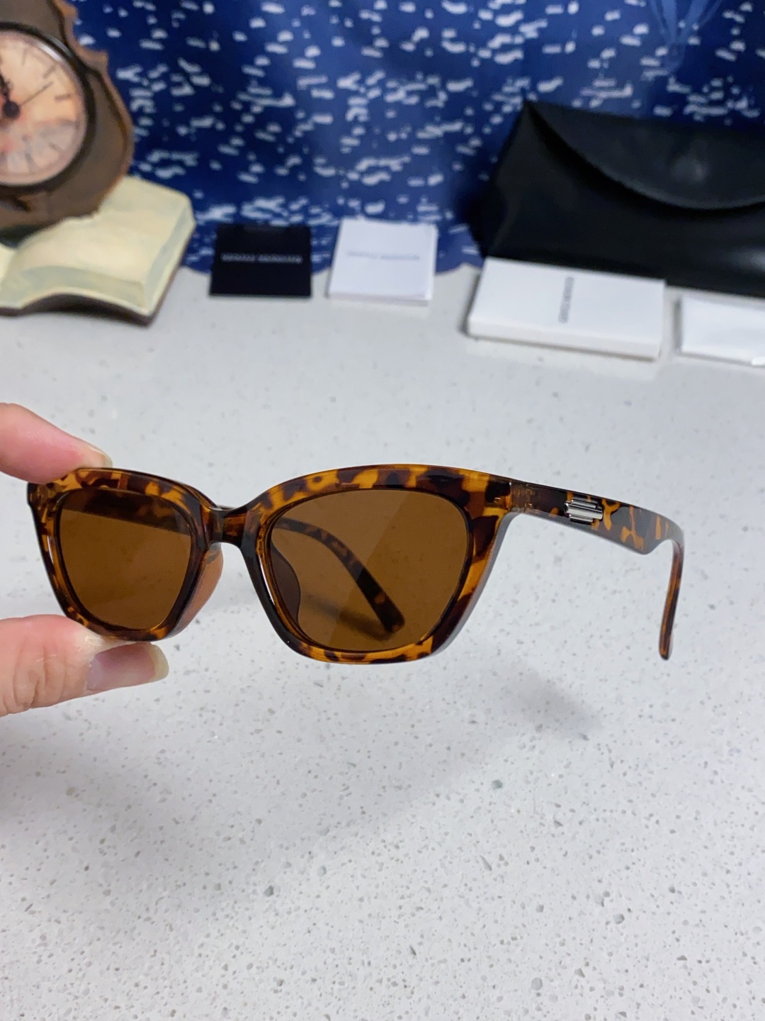 Gentle Moster(GM) Gm猫眼素颜平光镜女防蓝光学生近视眼镜 有度数眼镜框圆脸显瘦 型号：