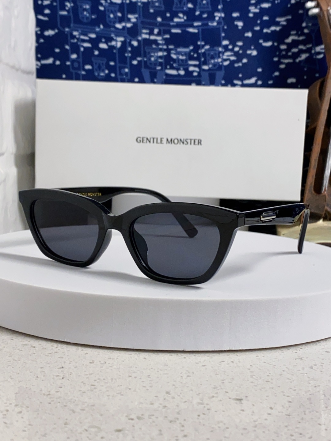 Gentle Moster(GM) Gm猫眼素颜平光镜女防蓝光学生近视眼镜 有度数眼镜框圆脸显瘦 型号：