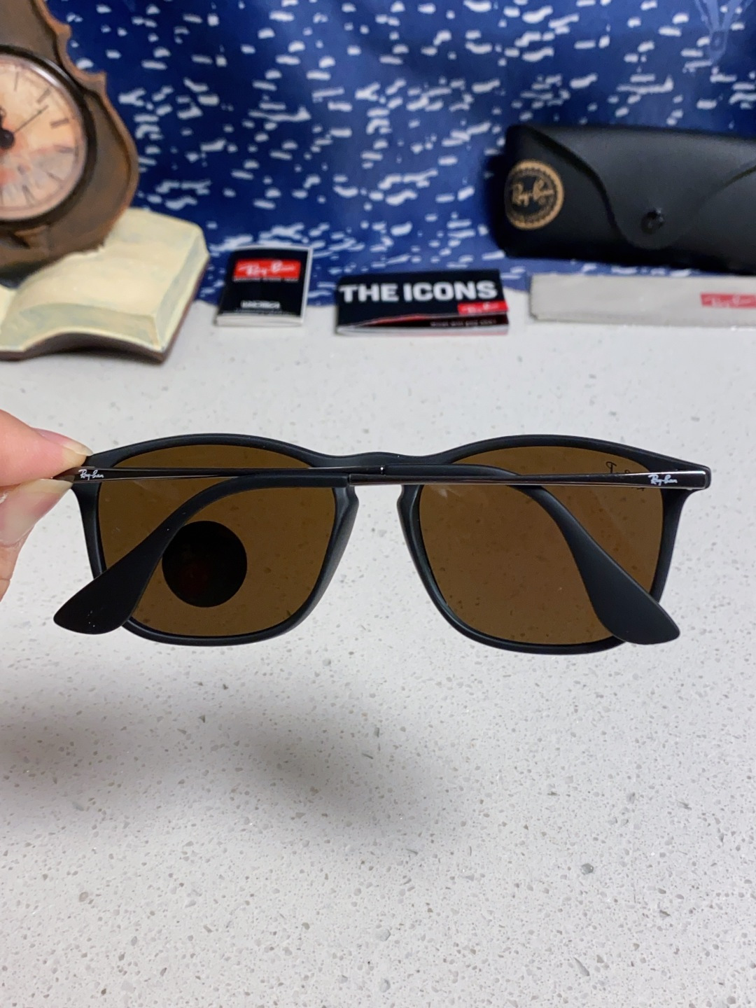 Ray Ban雷朋 新款偏光太阳镜时尚经典百搭户外开车钓鱼墨镜防紫外线潮遮阳太阳镜 RB4187 SIZ