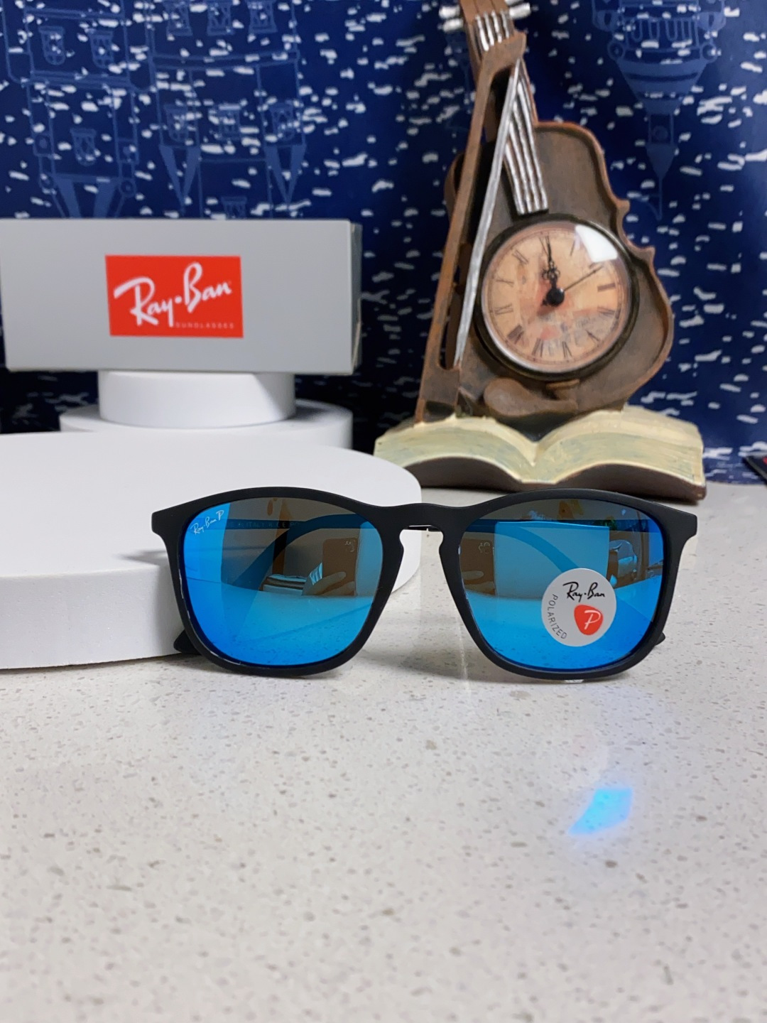 Ray Ban雷朋 新款偏光太阳镜时尚经典百搭户外开车钓鱼墨镜防紫外线潮遮阳太阳镜 RB4187 SIZ