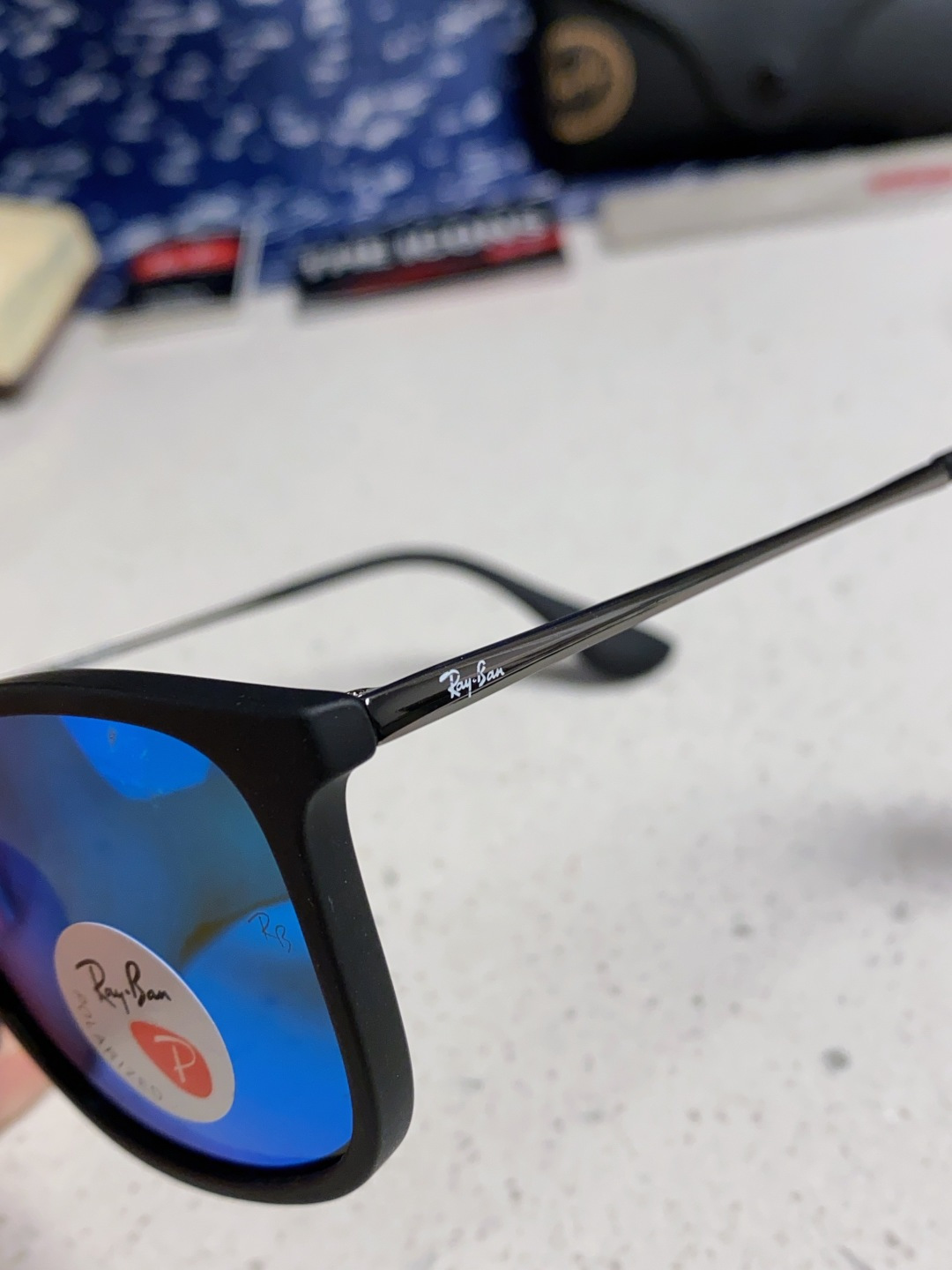 Ray Ban雷朋 新款偏光太阳镜时尚经典百搭户外开车钓鱼墨镜防紫外线潮遮阳太阳镜 RB4187 SIZ