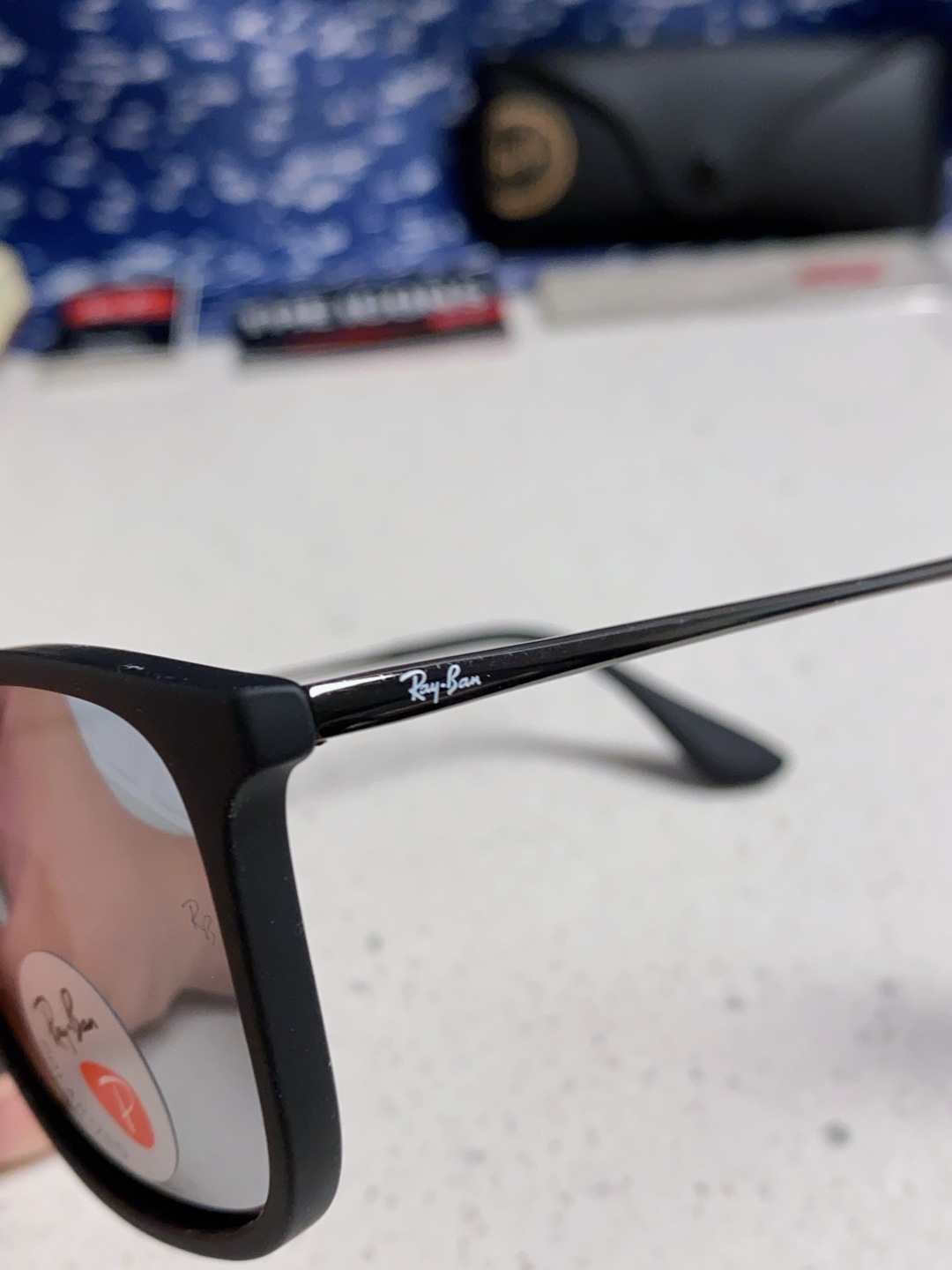 Ray Ban雷朋 新款偏光太阳镜时尚经典百搭户外开车钓鱼墨镜防紫外线潮遮阳太阳镜 RB4187 SIZ