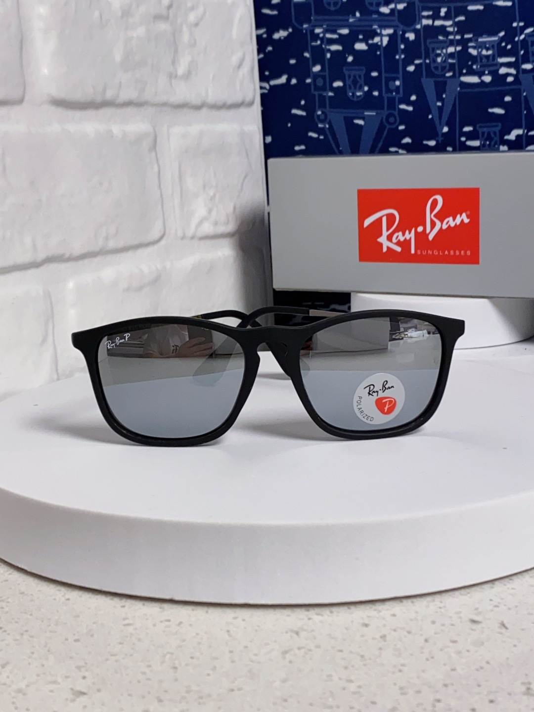 Ray Ban雷朋 新款偏光太阳镜时尚经典百搭户外开车钓鱼墨镜防紫外线潮遮阳太阳镜 RB4187 SIZ