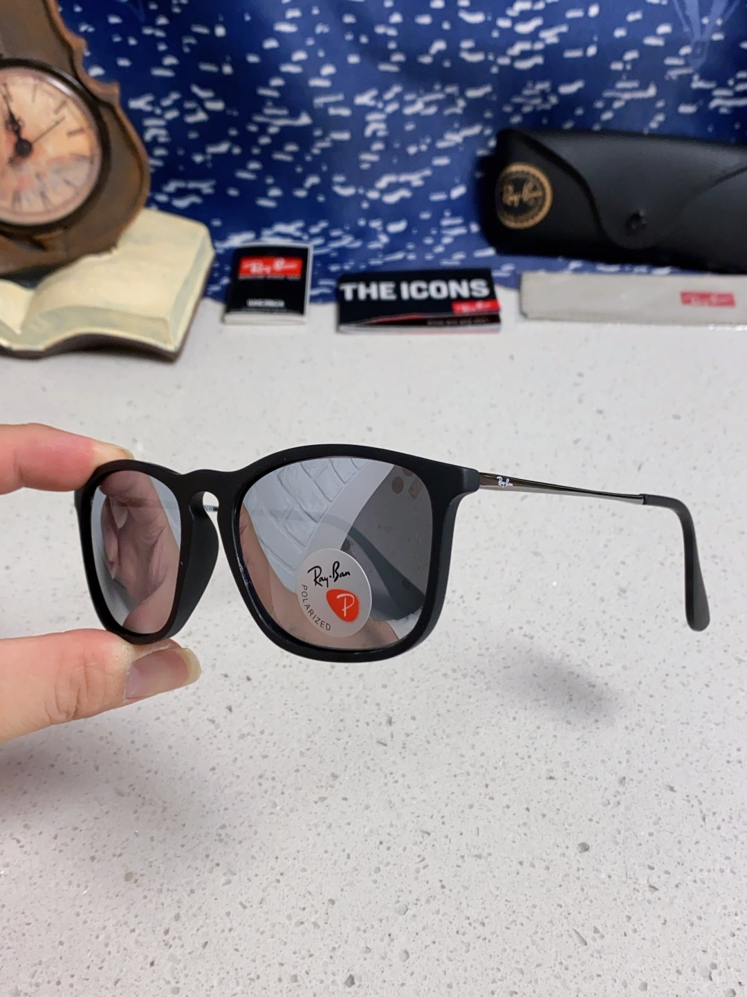 Ray Ban雷朋 新款偏光太阳镜时尚经典百搭户外开车钓鱼墨镜防紫外线潮遮阳太阳镜 RB4187 SIZ