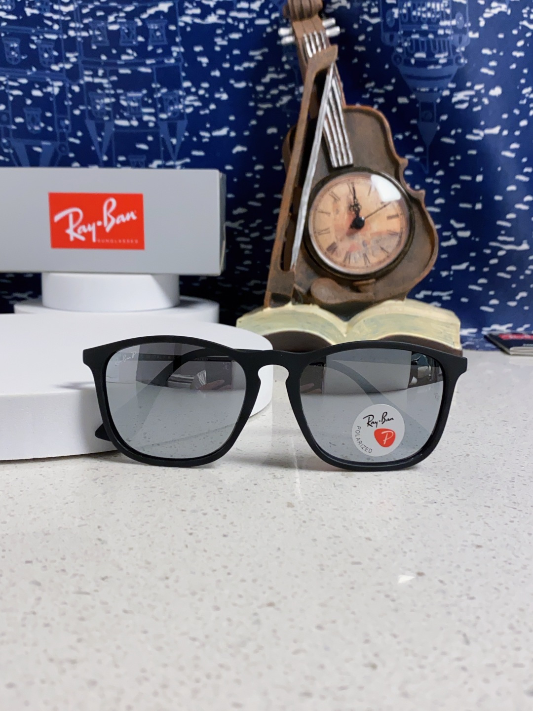 Ray Ban雷朋 新款偏光太阳镜时尚经典百搭户外开车钓鱼墨镜防紫外线潮遮阳太阳镜 RB4187 SIZ