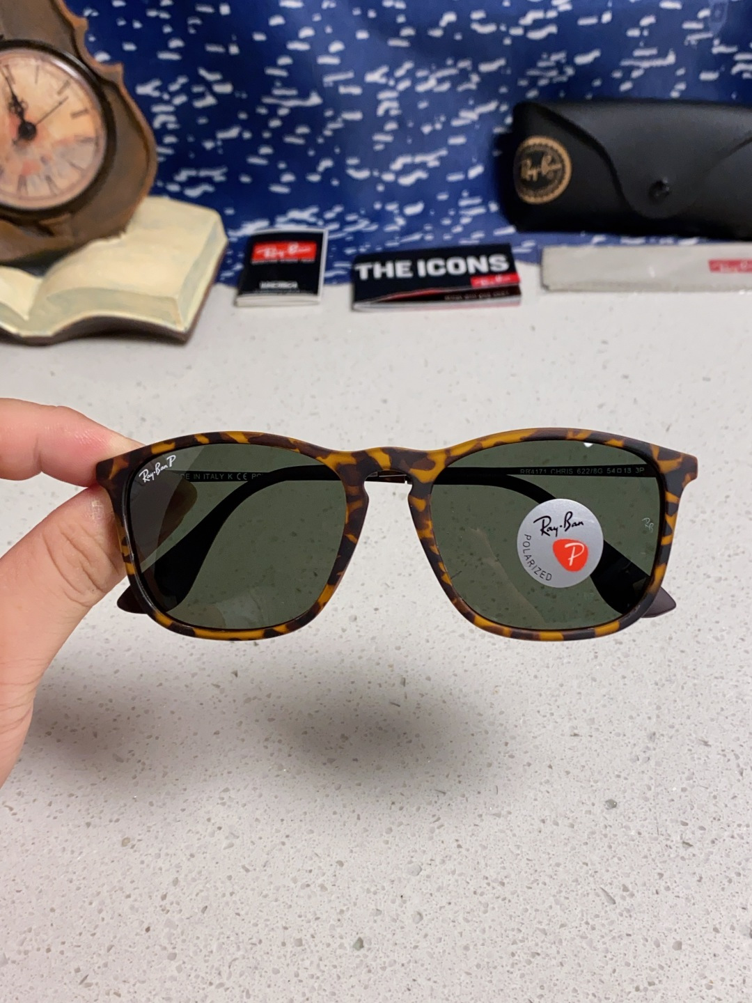 Ray Ban雷朋 新款偏光太阳镜时尚经典百搭户外开车钓鱼墨镜防紫外线潮遮阳太阳镜 RB4187 SIZ