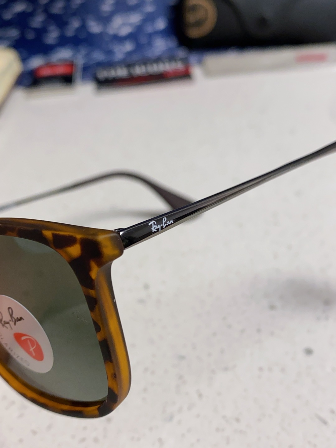 Ray Ban雷朋 新款偏光太阳镜时尚经典百搭户外开车钓鱼墨镜防紫外线潮遮阳太阳镜 RB4187 SIZ