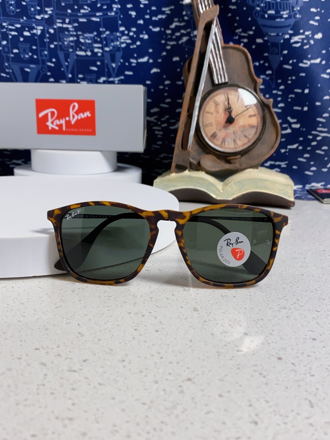 Ray Ban雷朋 新款偏光太阳镜时尚经典百搭户外开车钓鱼墨镜防紫外线潮遮阳太阳镜 RB4187 SIZ