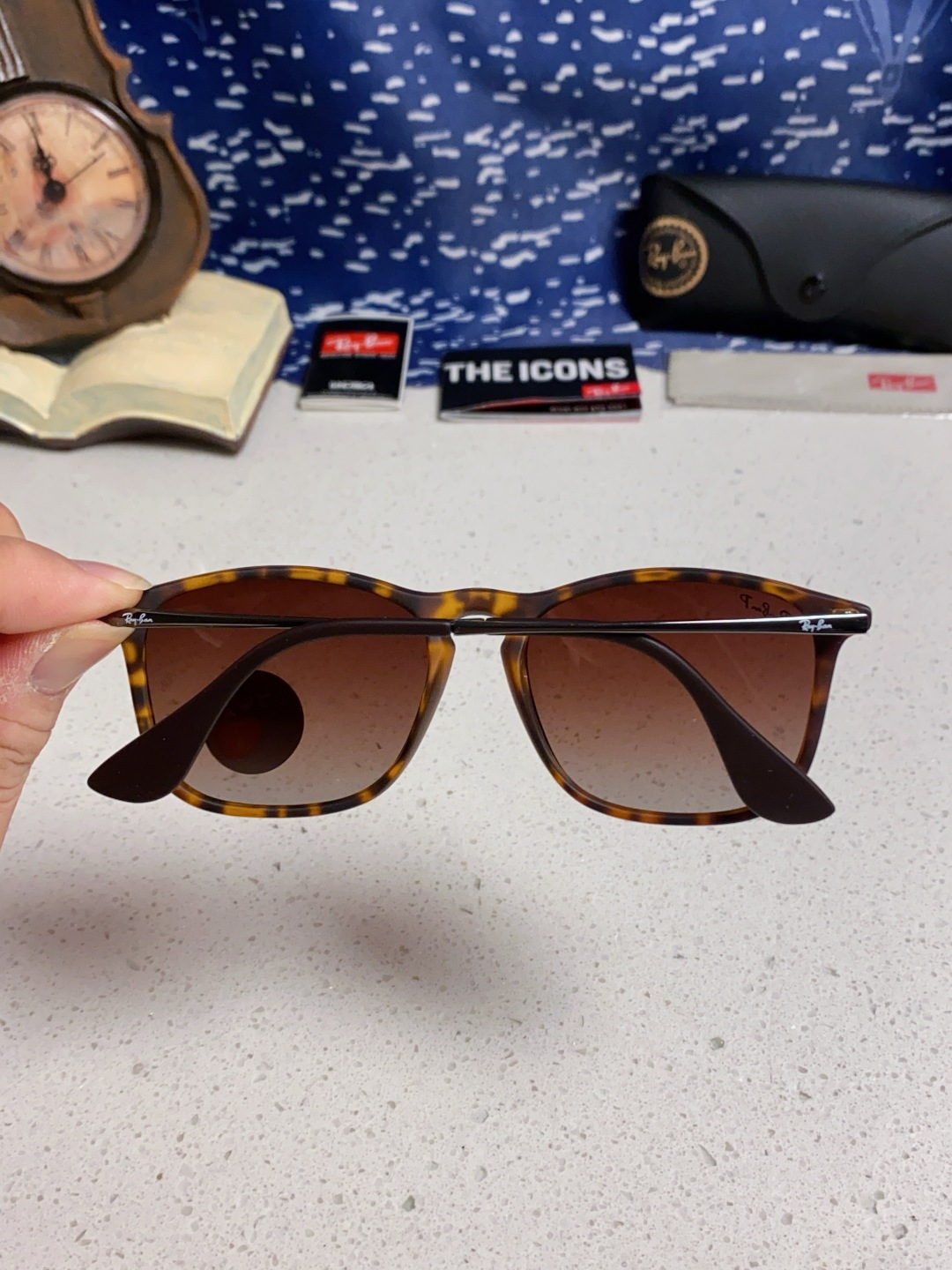 Ray Ban雷朋 新款偏光太阳镜时尚经典百搭户外开车钓鱼墨镜防紫外线潮遮阳太阳镜 RB4187 SIZ