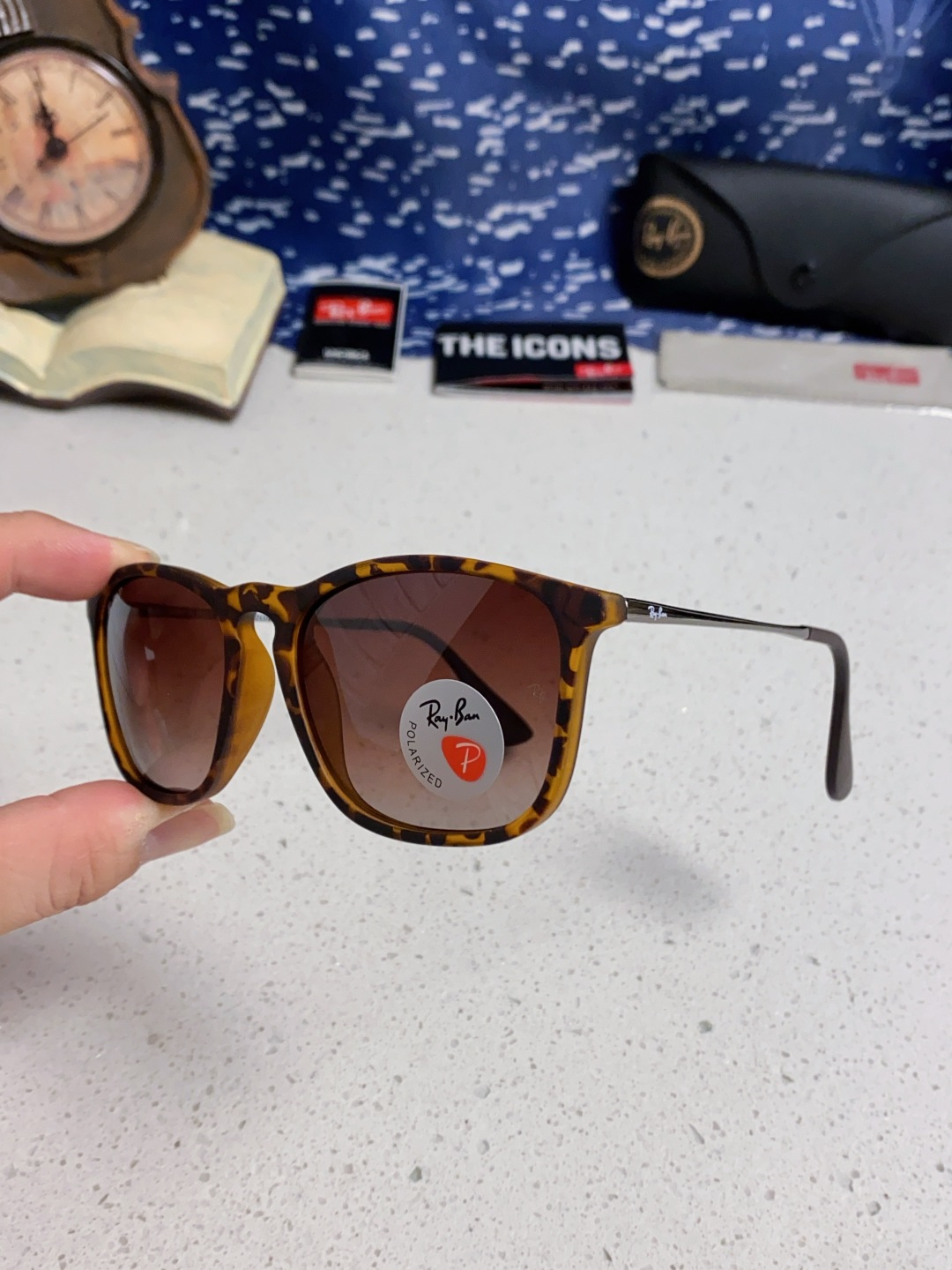 Ray Ban雷朋 新款偏光太阳镜时尚经典百搭户外开车钓鱼墨镜防紫外线潮遮阳太阳镜 RB4187 SIZ